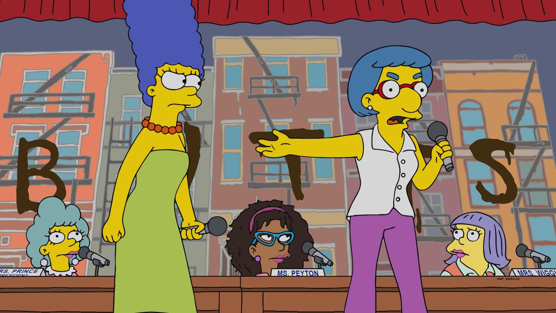 The Simpsons background