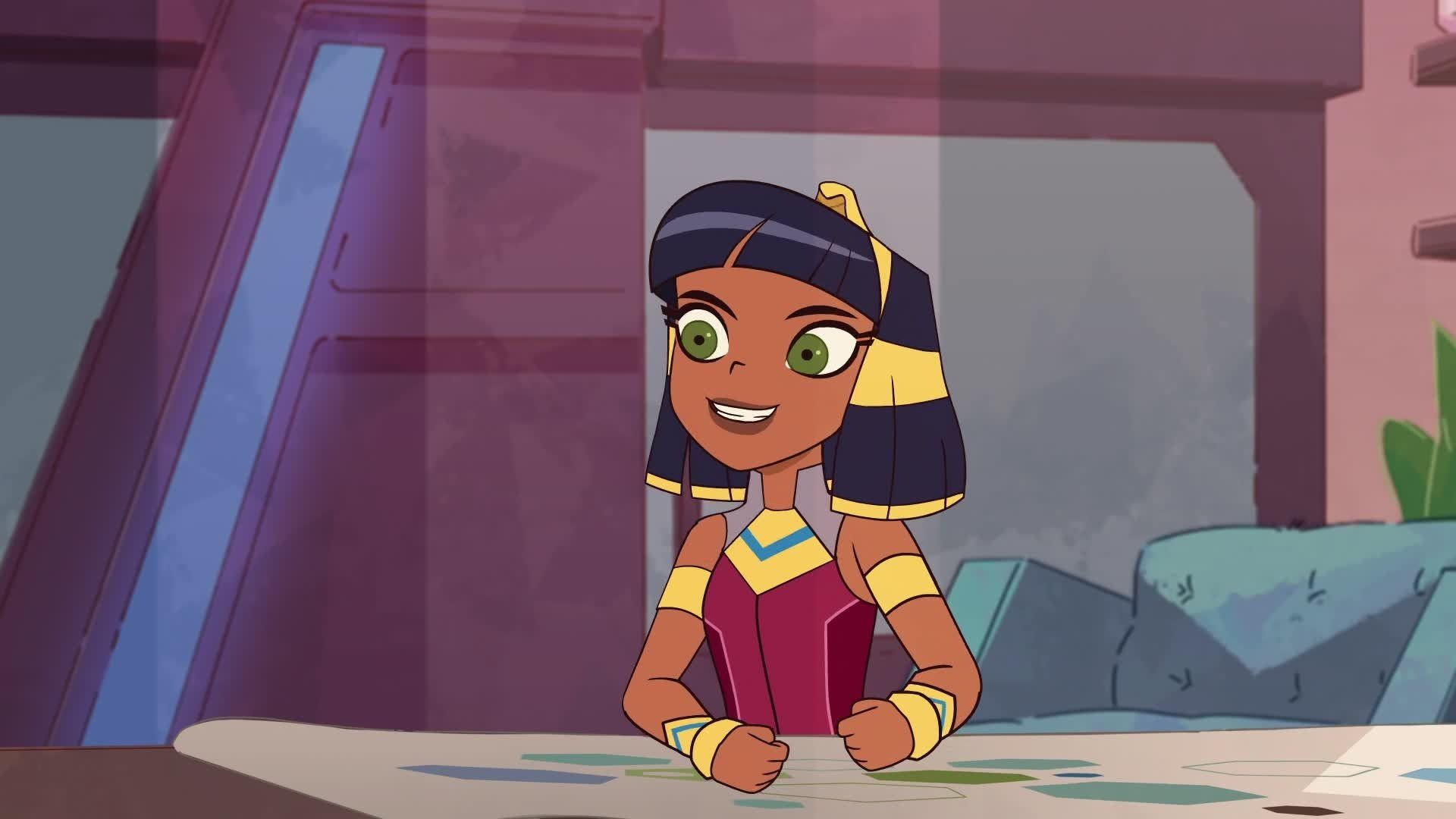 Cleopatra in Space background