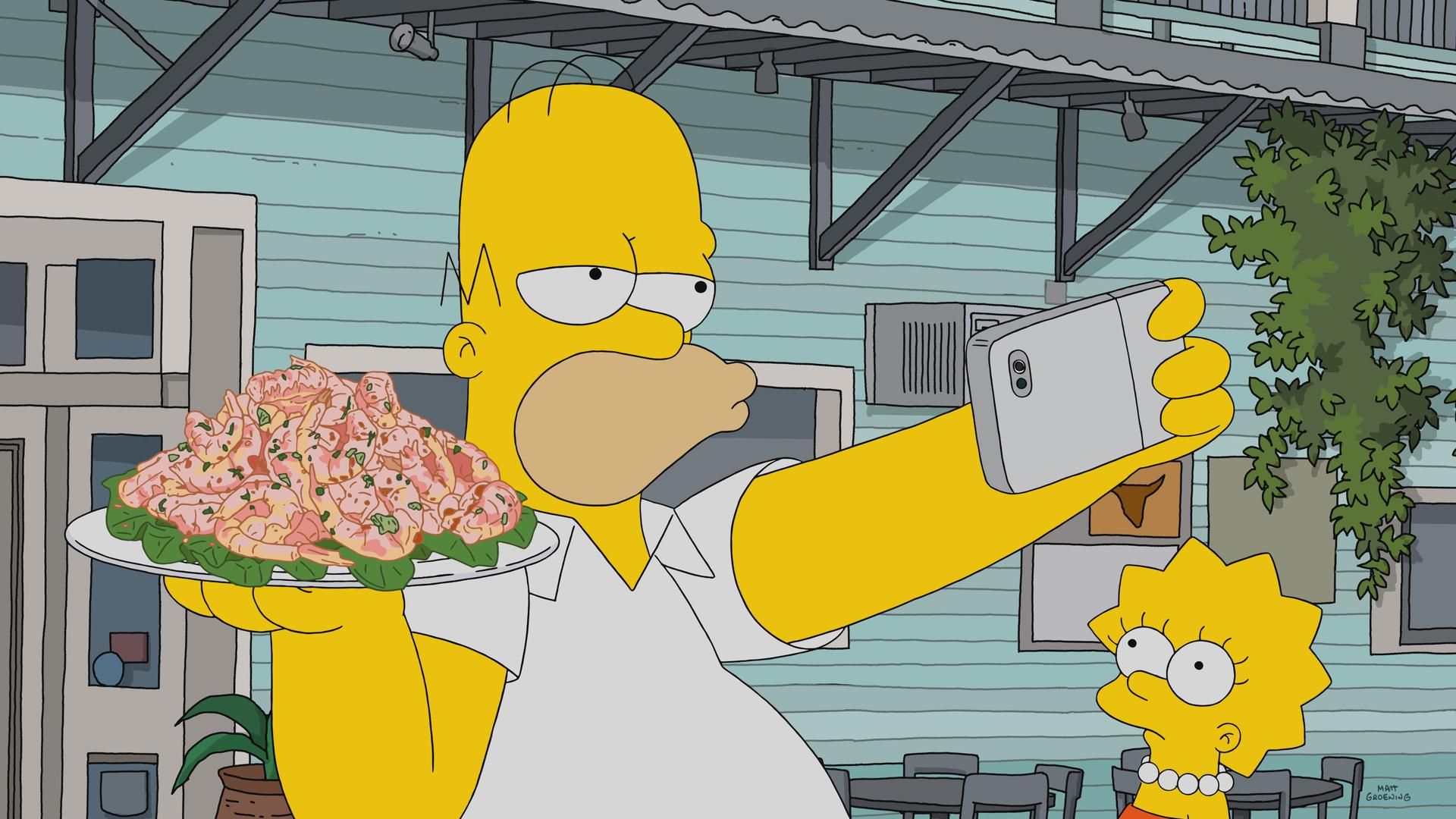 The Simpsons background