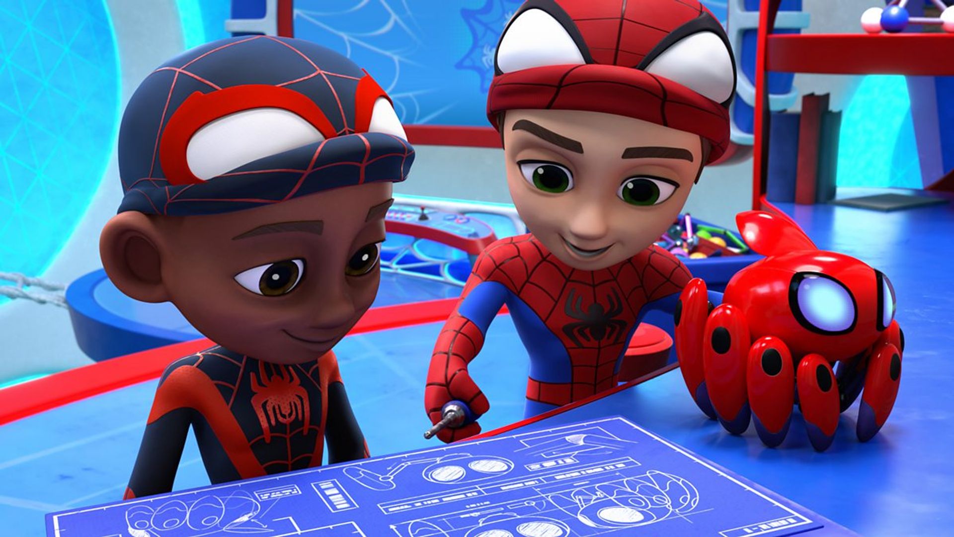 Spidey and His Amazing Friends background