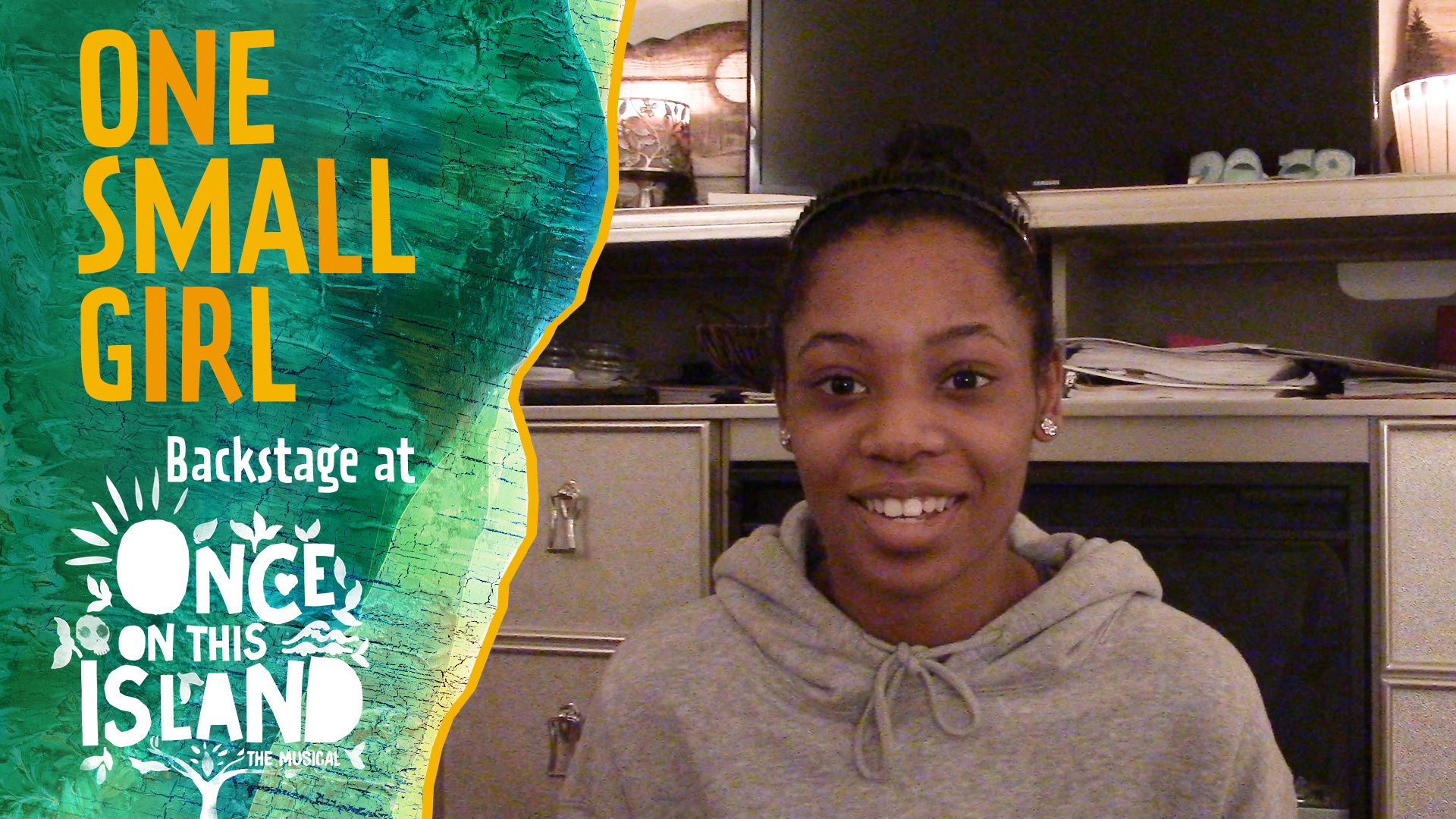One Small Girl: Backstage at 'Once on This Island' with Hailey Kilgore background