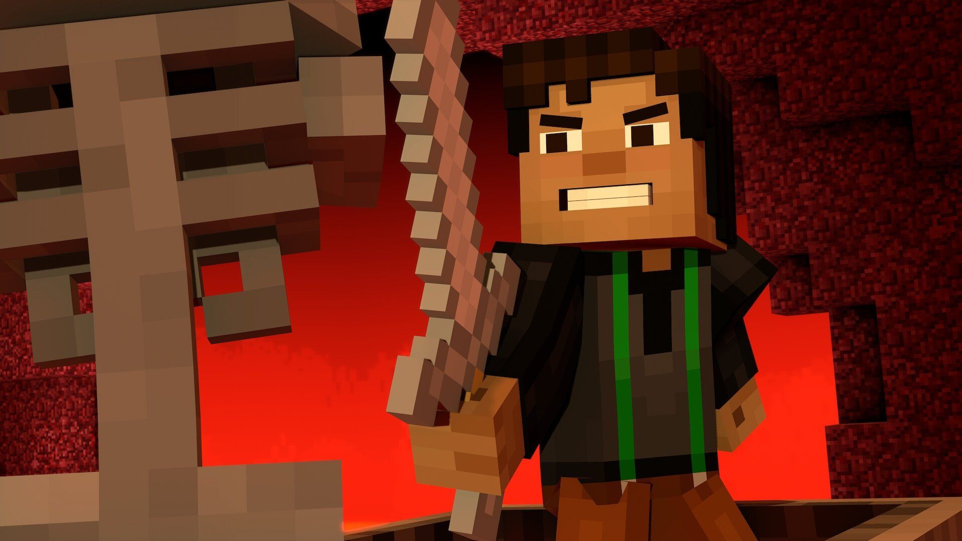 Minecraft: Story Mode background