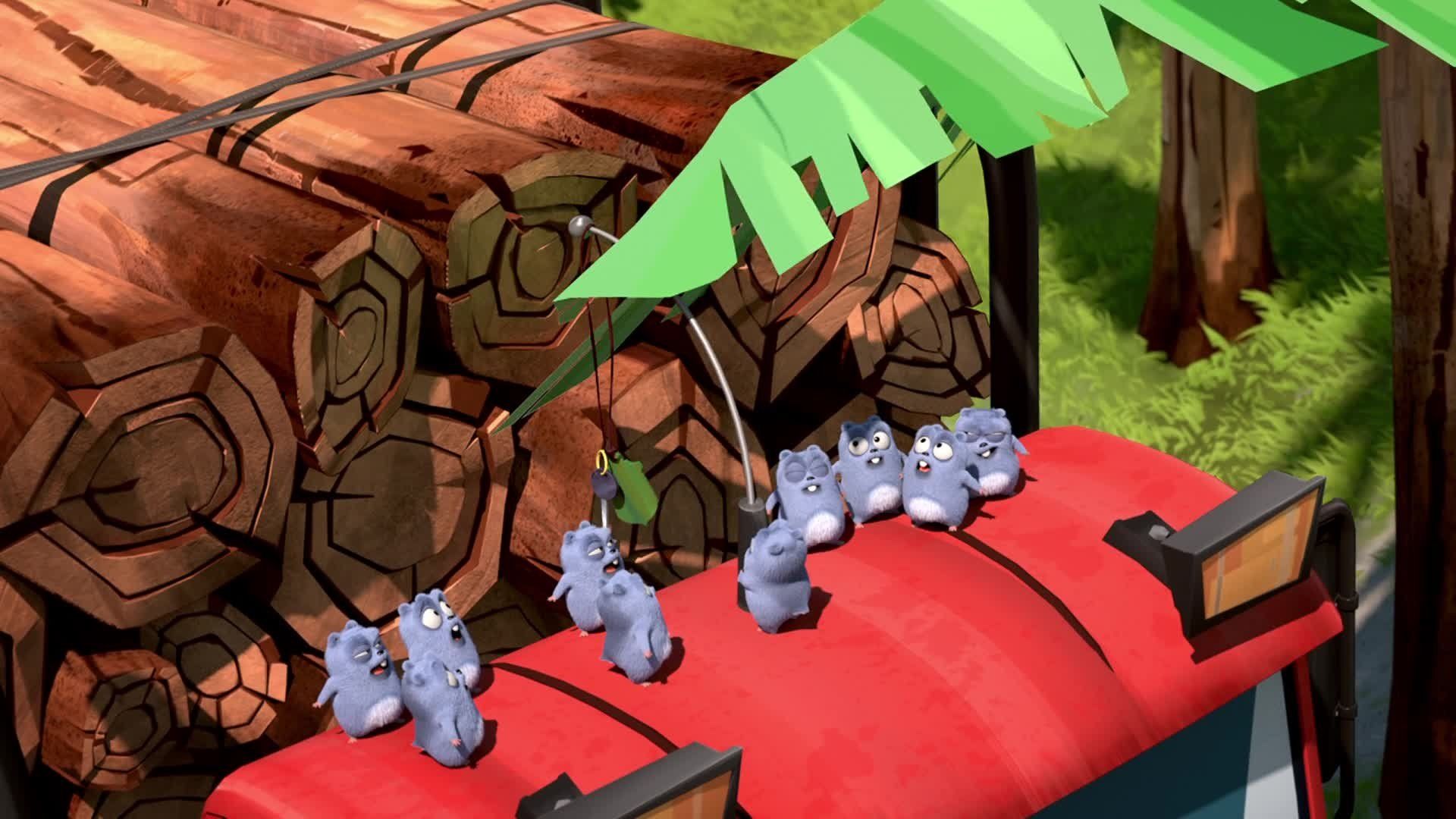 Grizzy and the Lemmings background