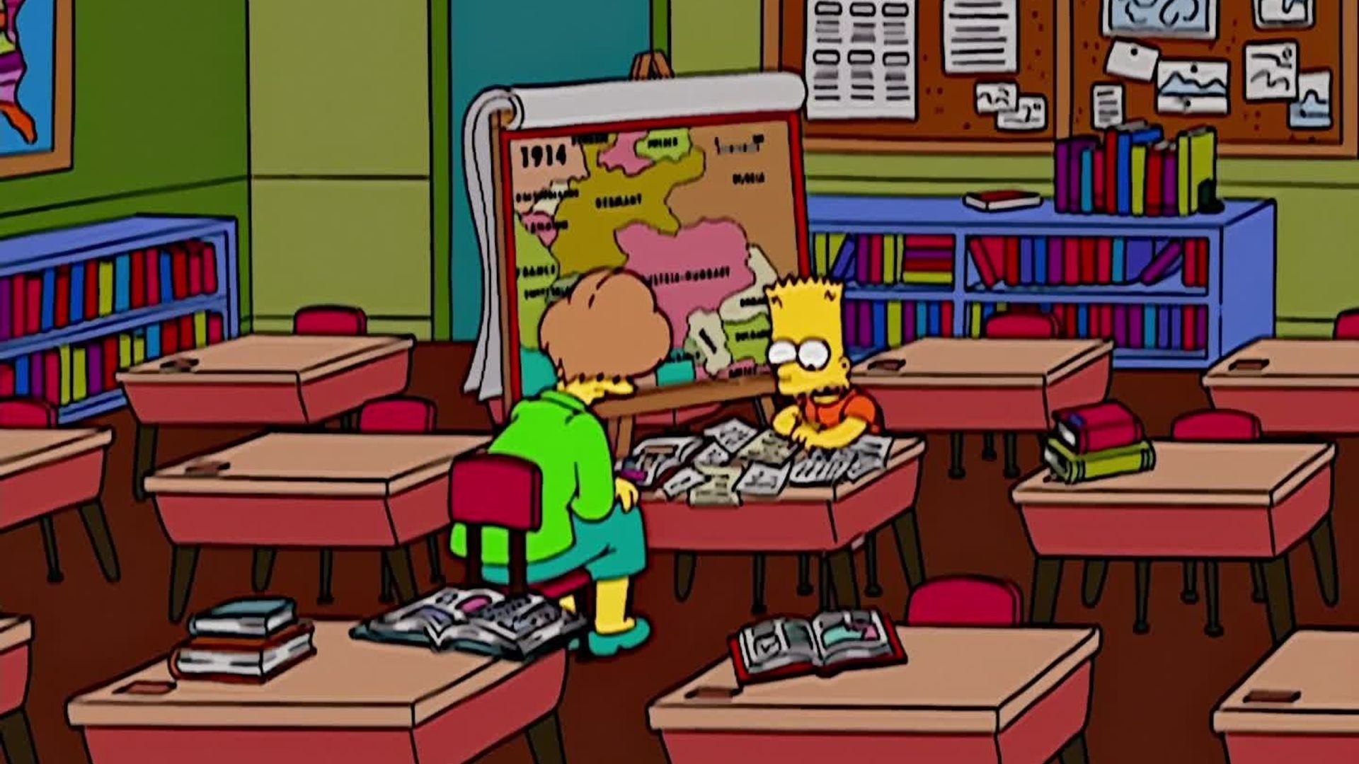 The Simpsons background