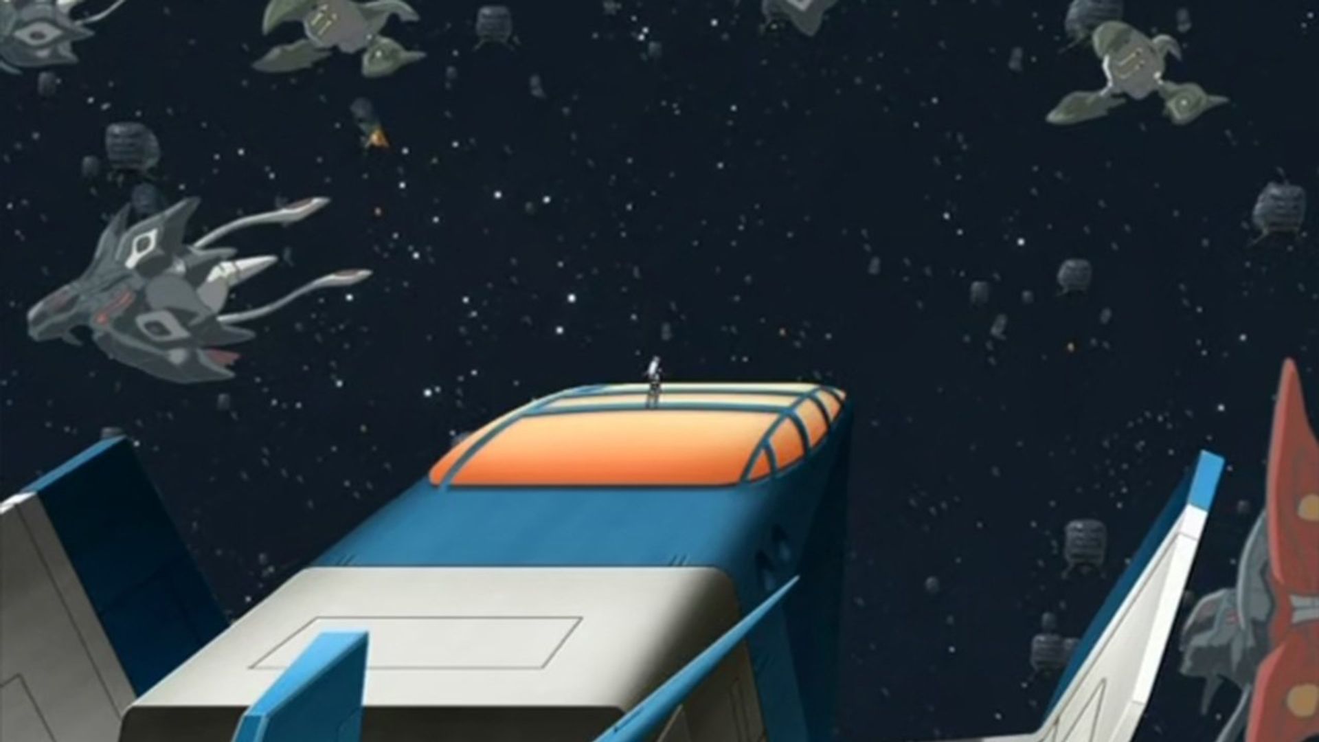 Xenosaga: The Animation background
