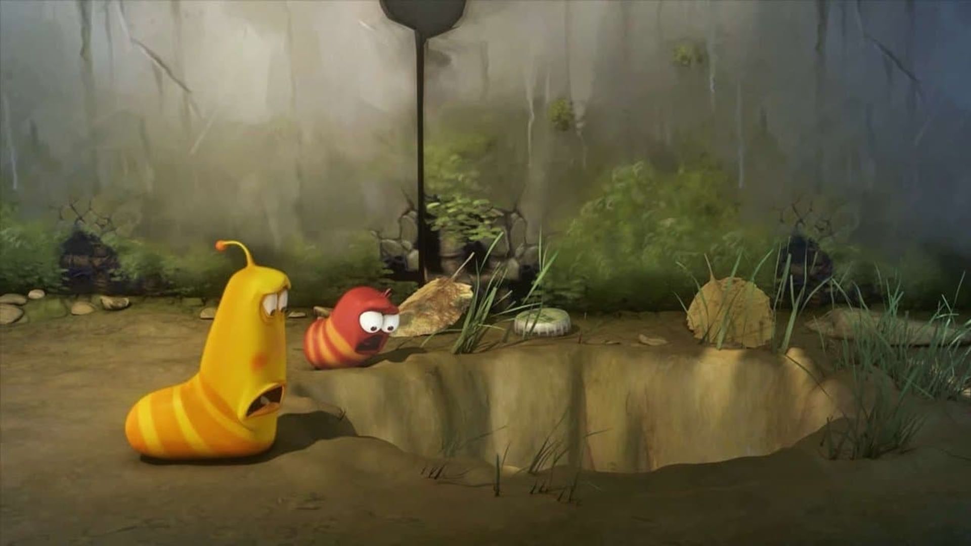 Larva background