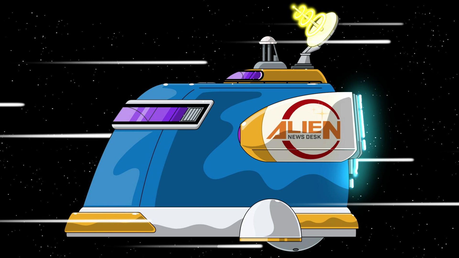 Alien News Desk background