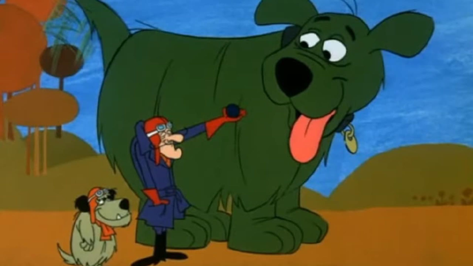 Dastardly and Muttley in Their Flying Machines background