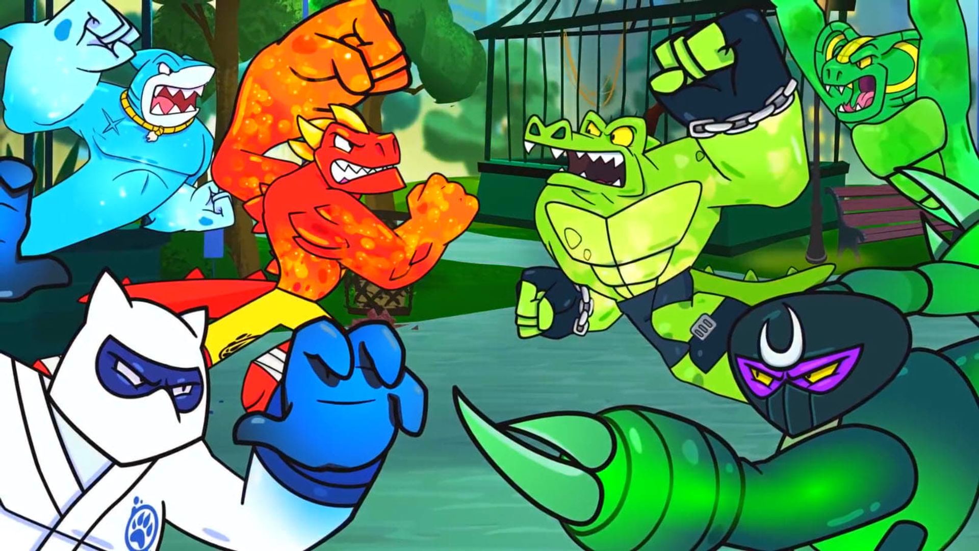 Heroes of Goo Jit Zu background