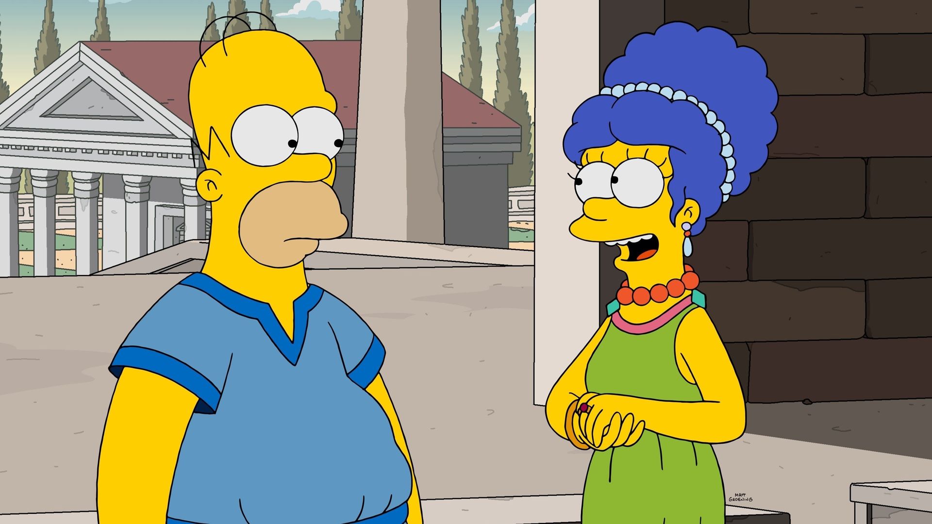 The Simpsons background