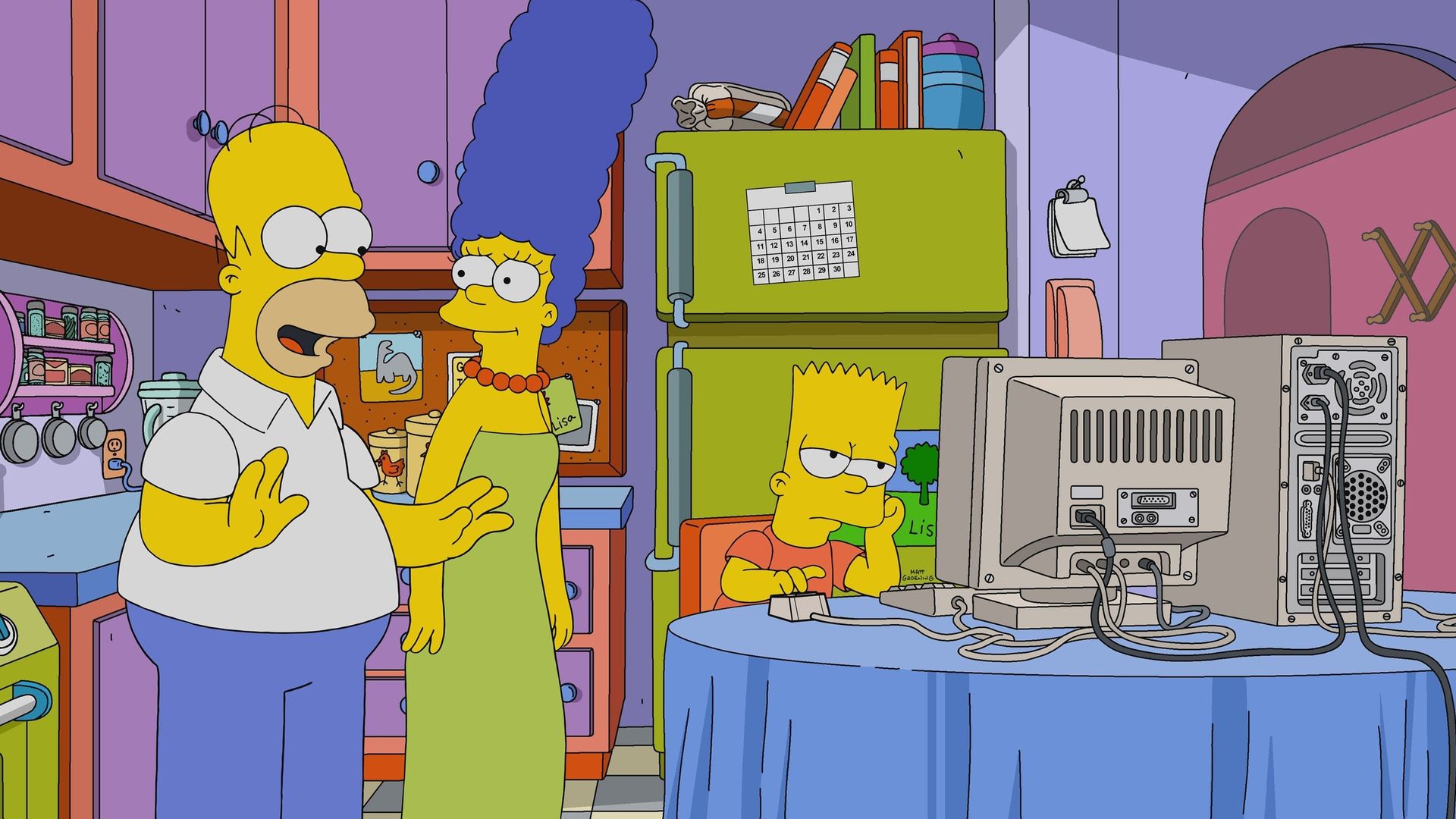 The Simpsons background