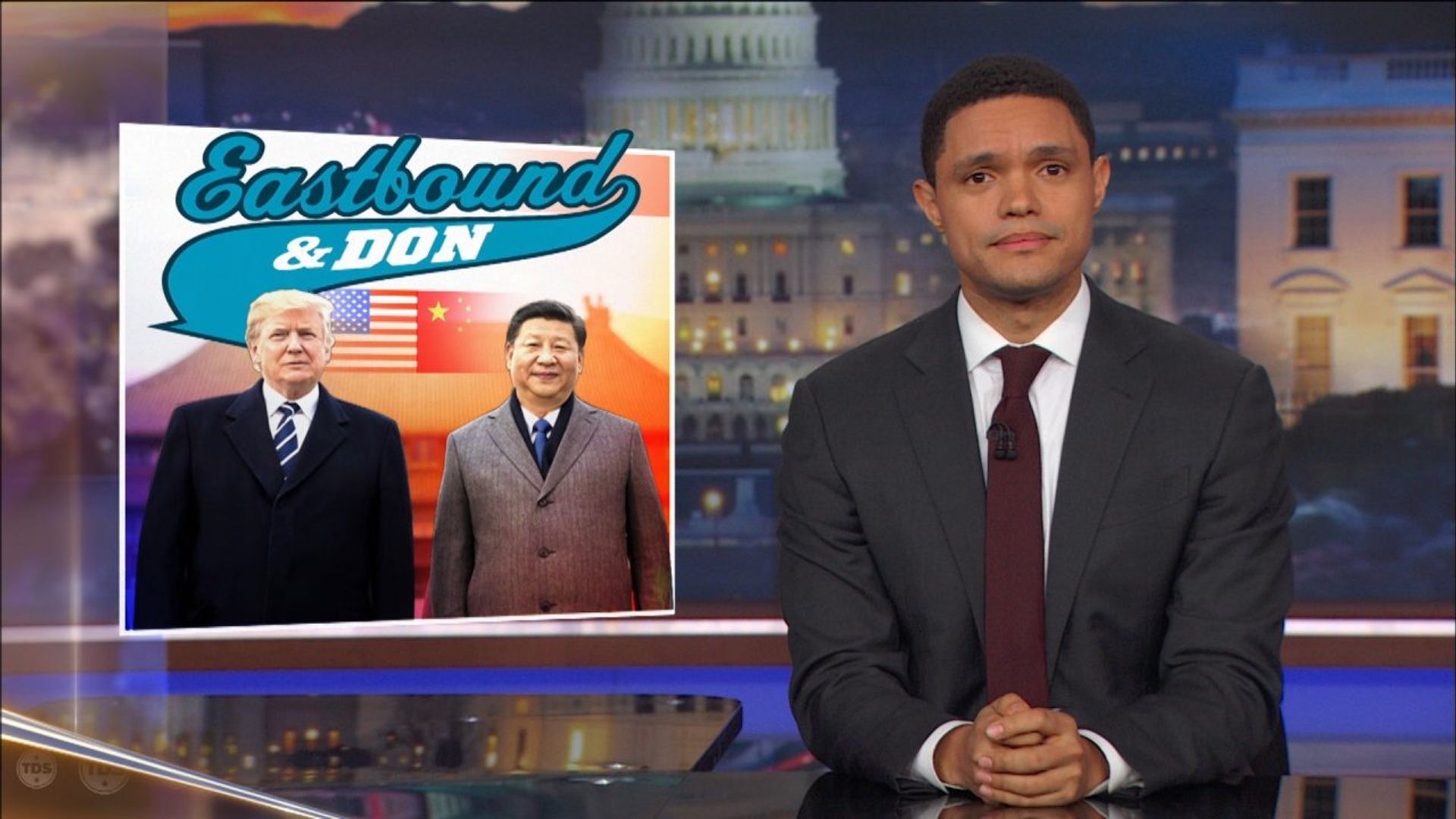 The Daily Show background