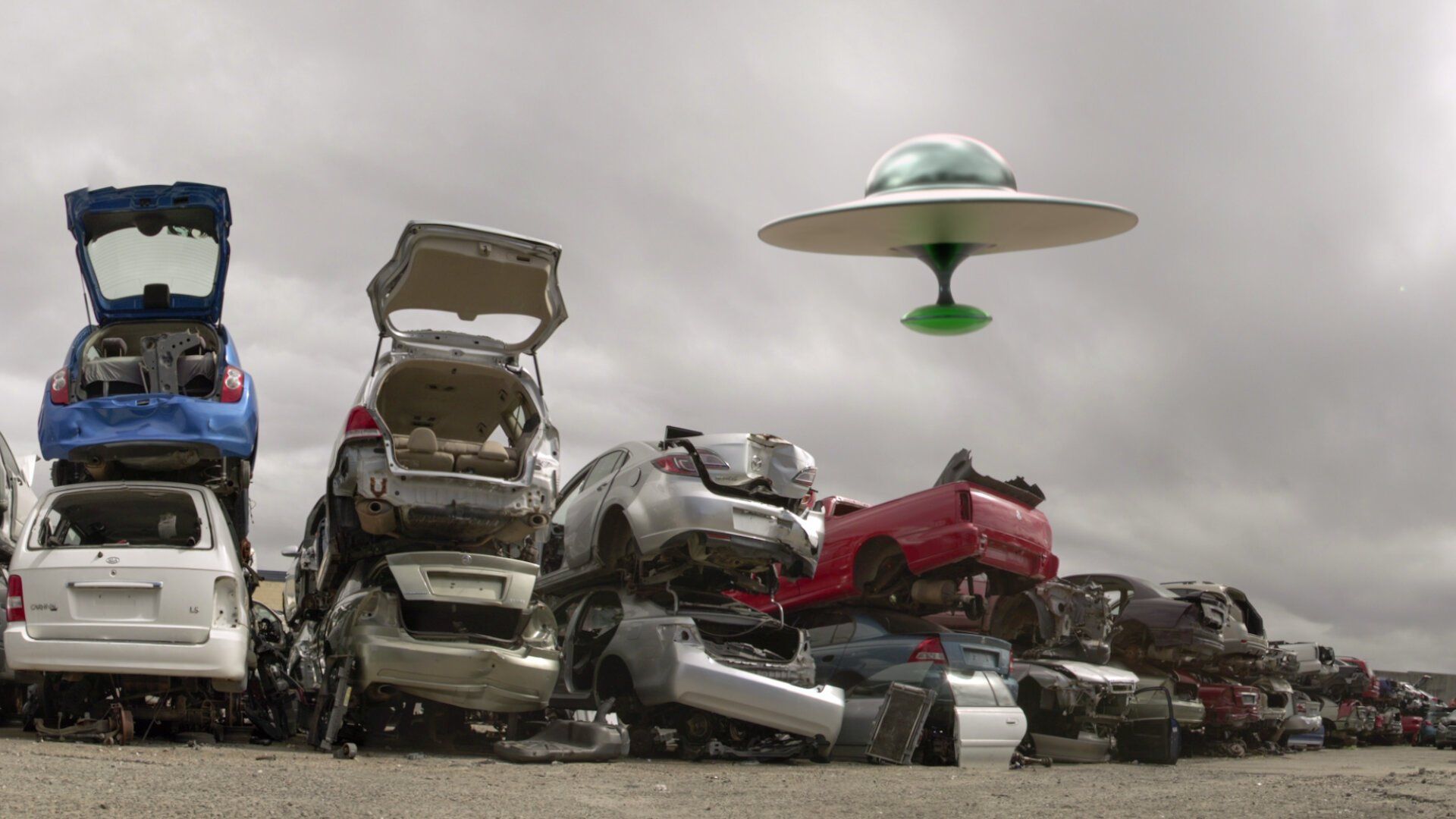 Alien TV background