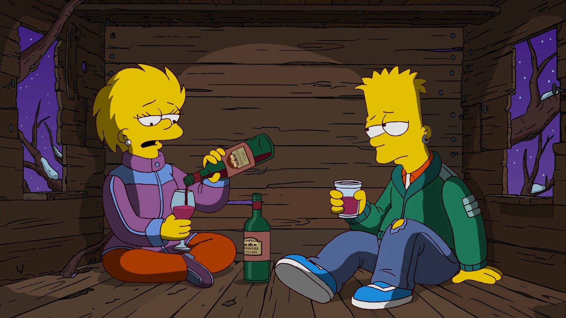 The Simpsons background