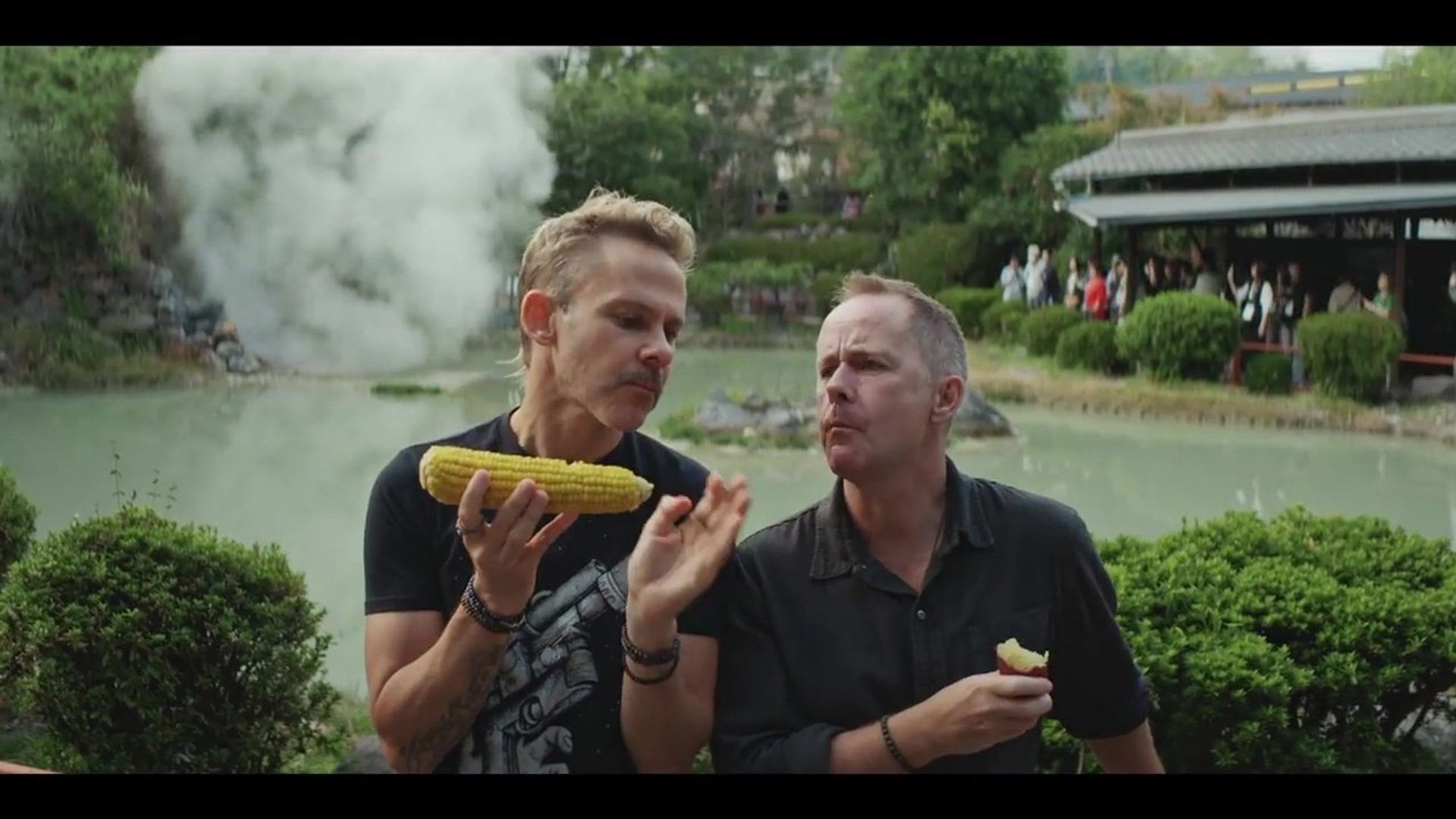 Billy & Dom Eat the World background