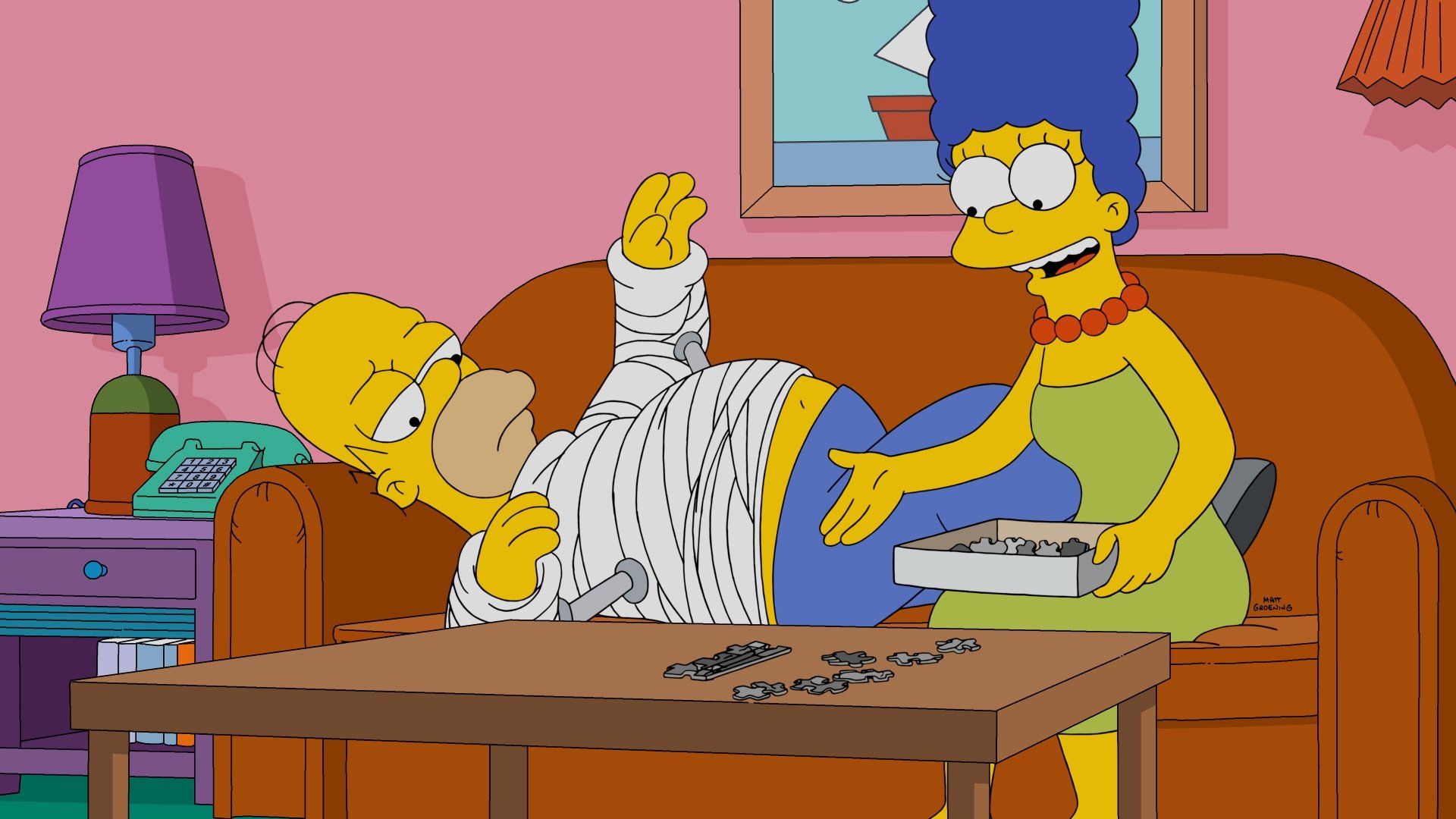 The Simpsons background