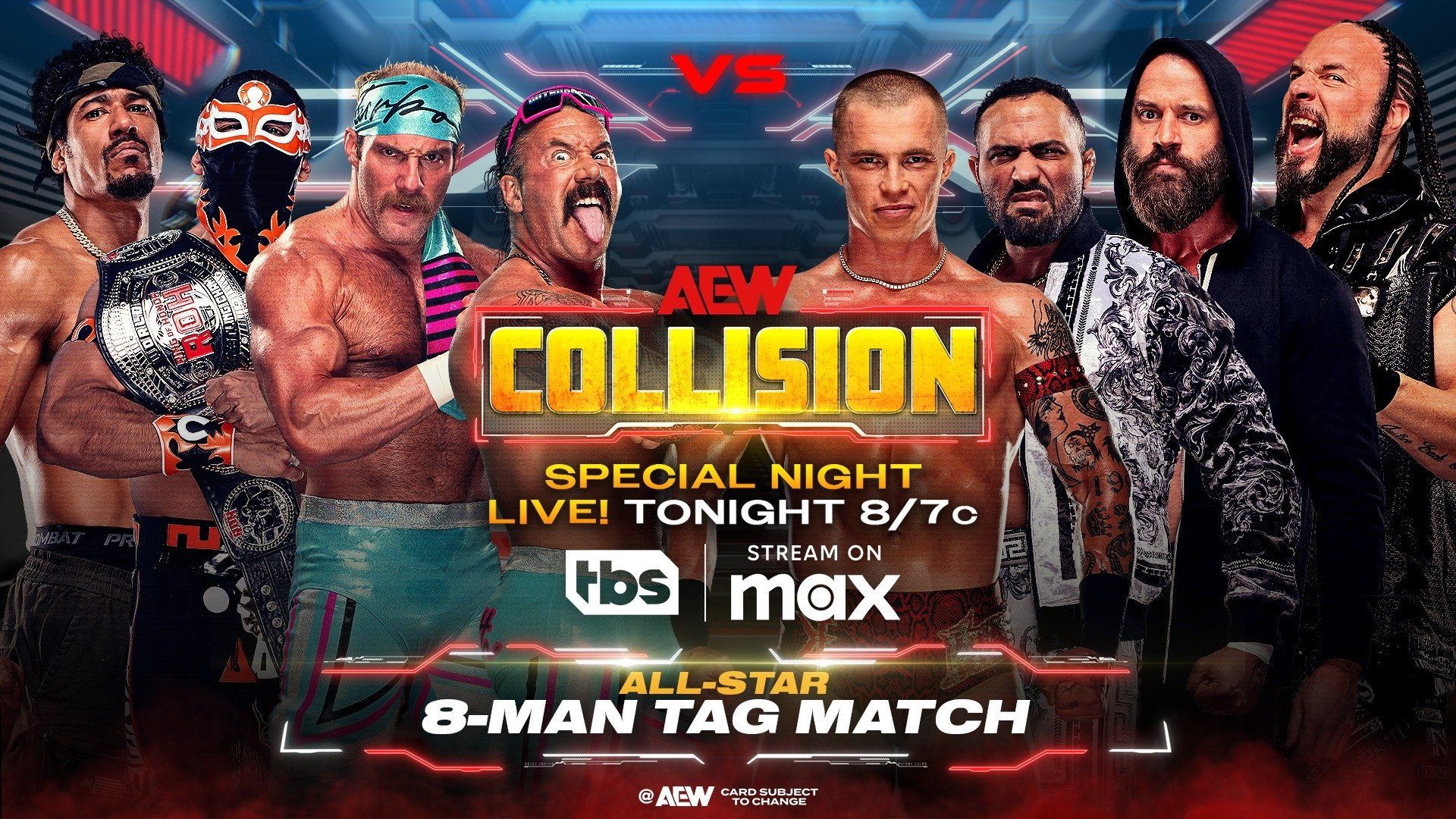 AEW Collision background