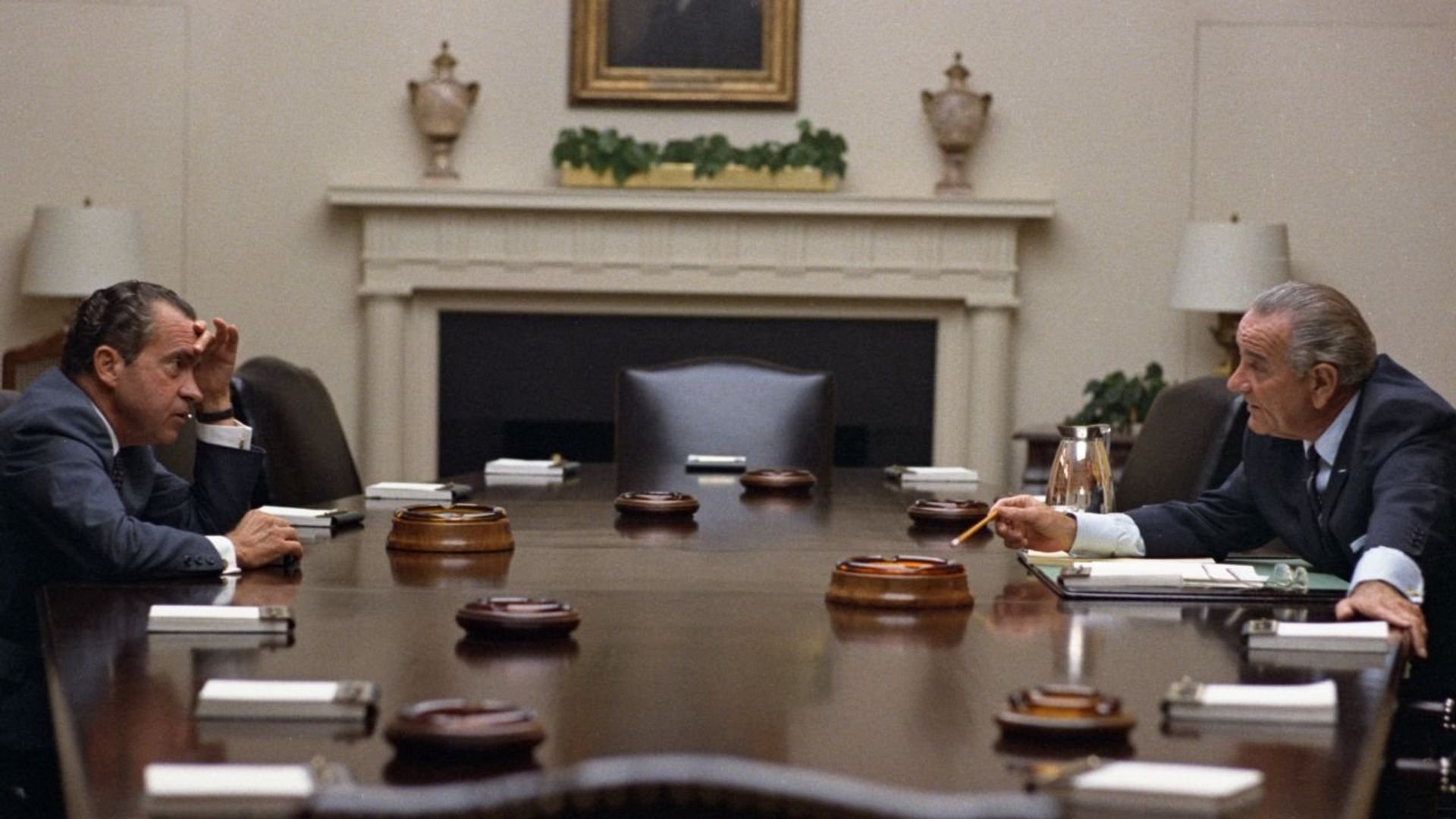 LBJ: Triumph and Tragedy background