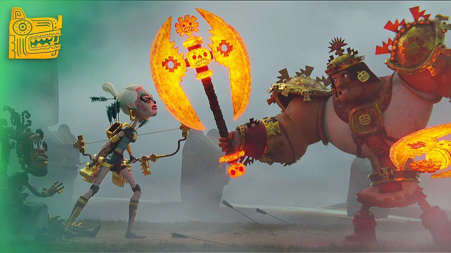 Maya and the Three background