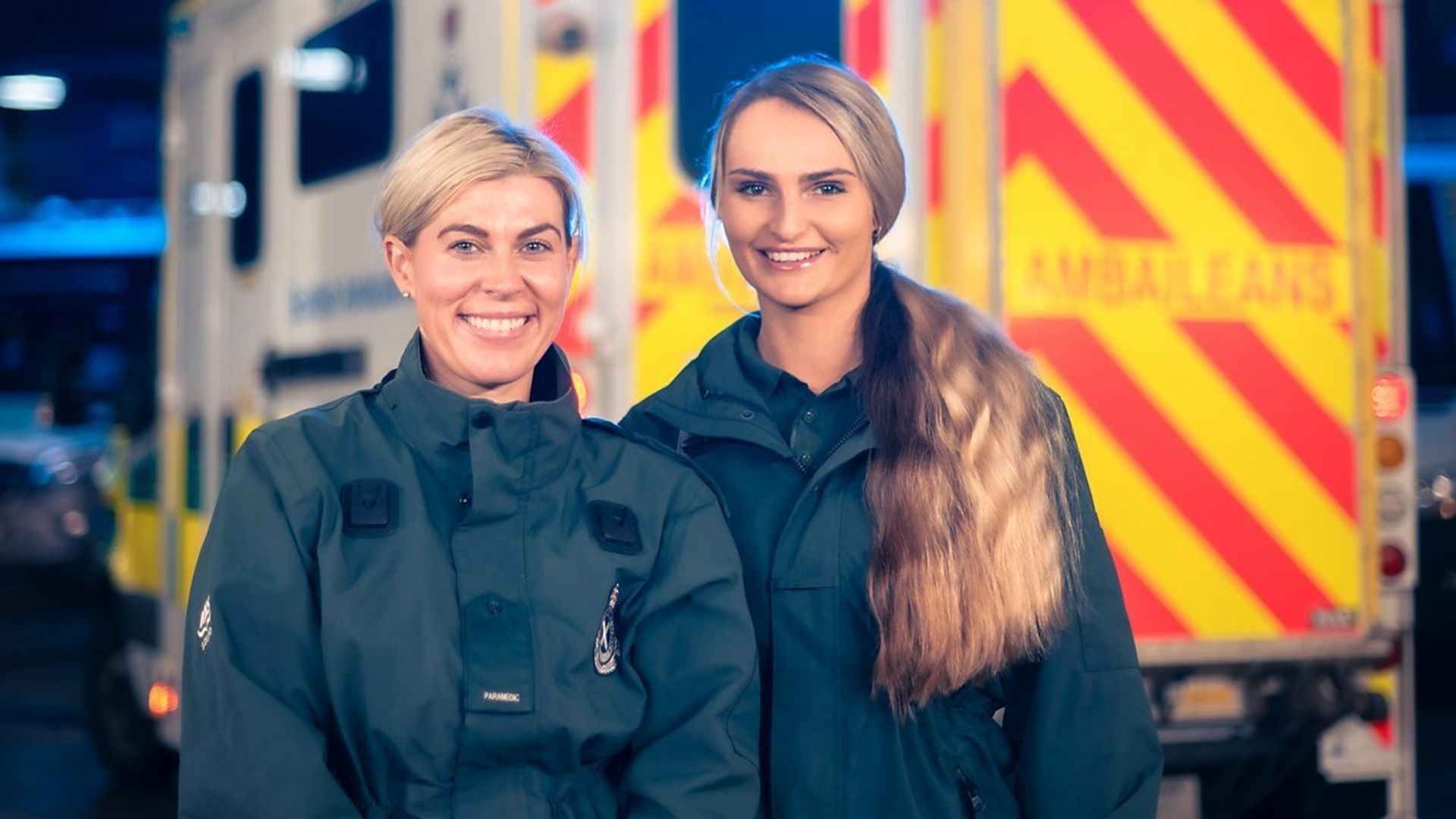 Paramedics on Scene background