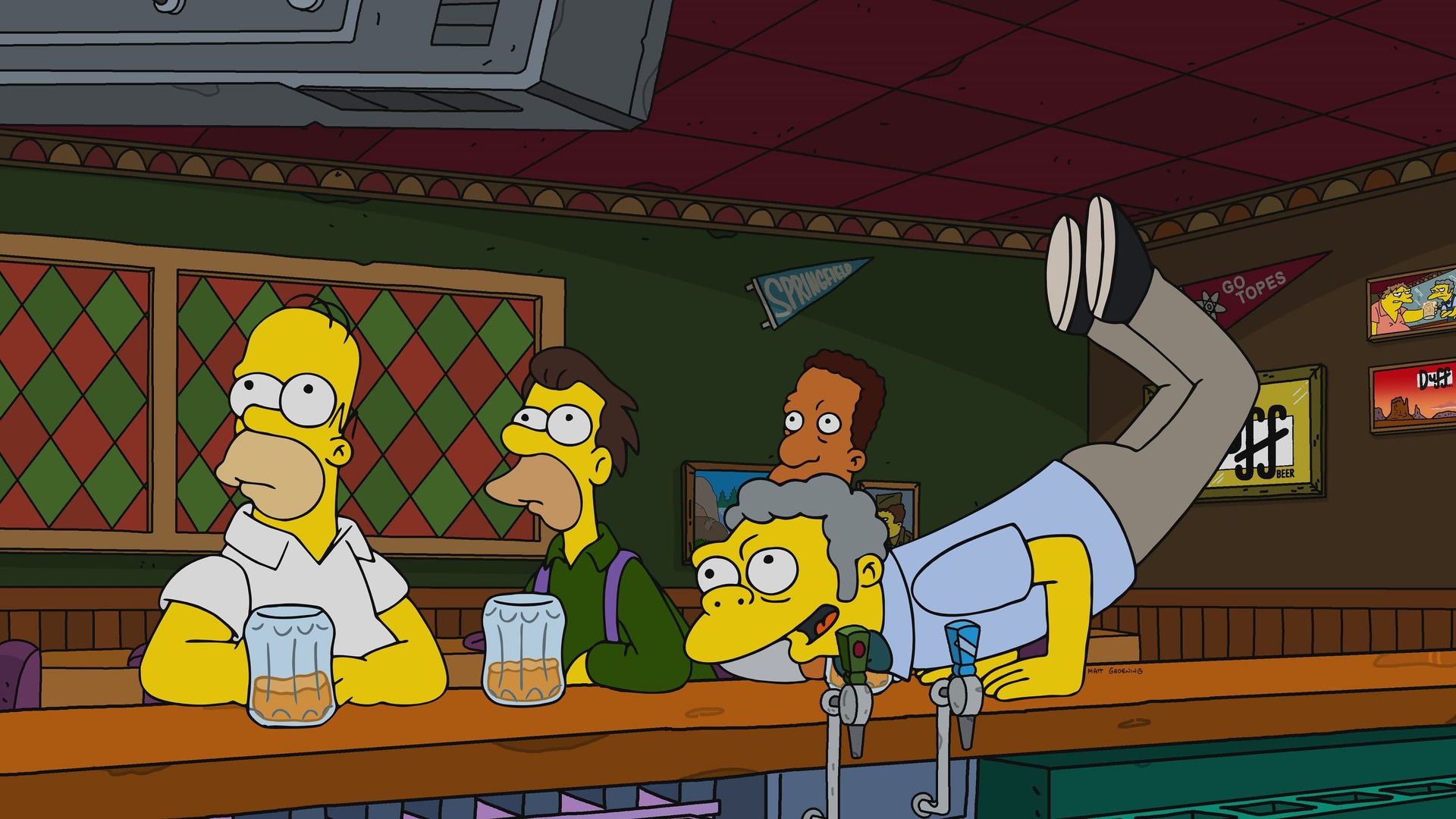 The Simpsons background