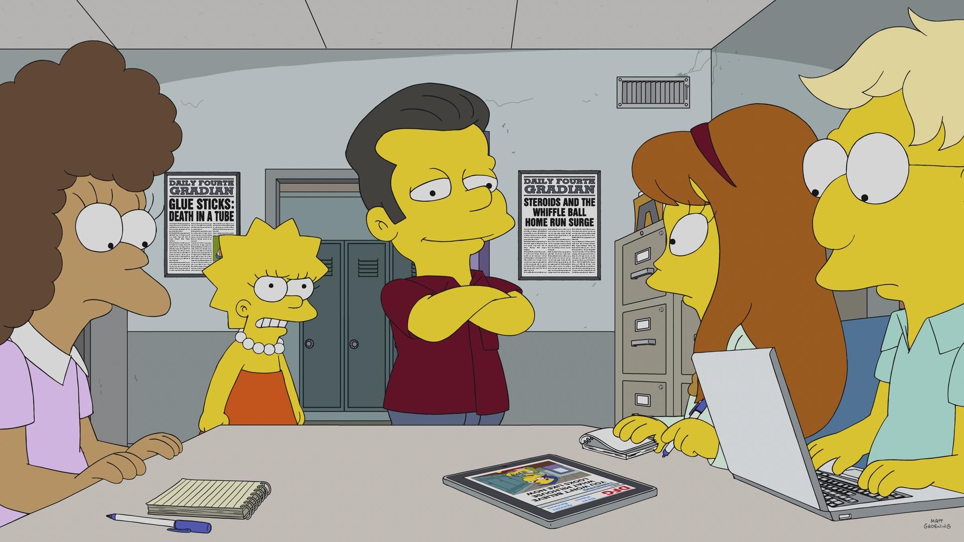 The Simpsons background