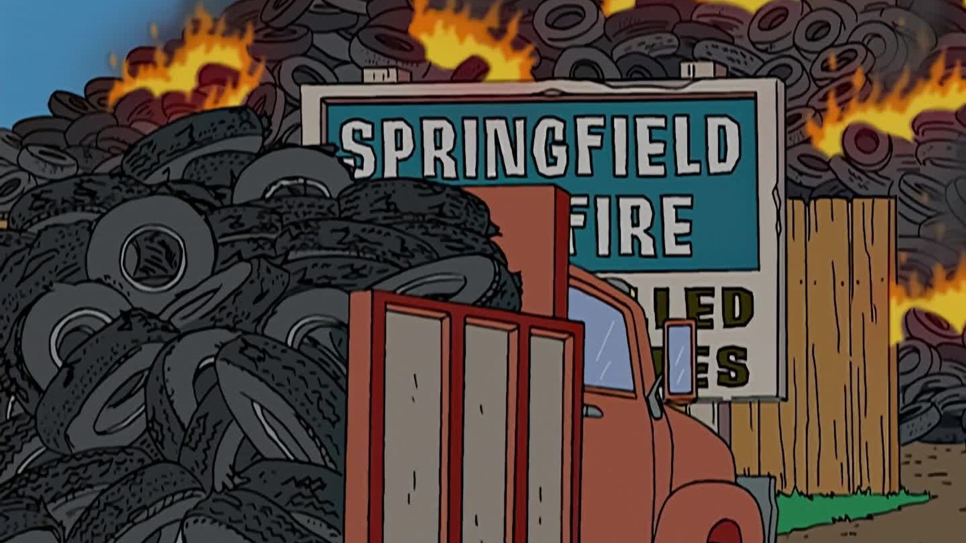 The Simpsons background