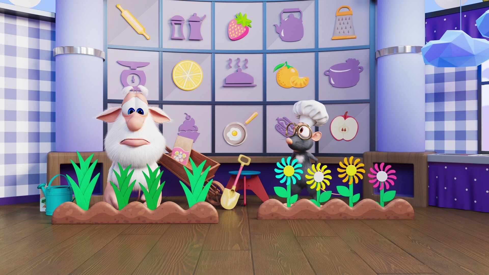 Booba: Food Puzzle background