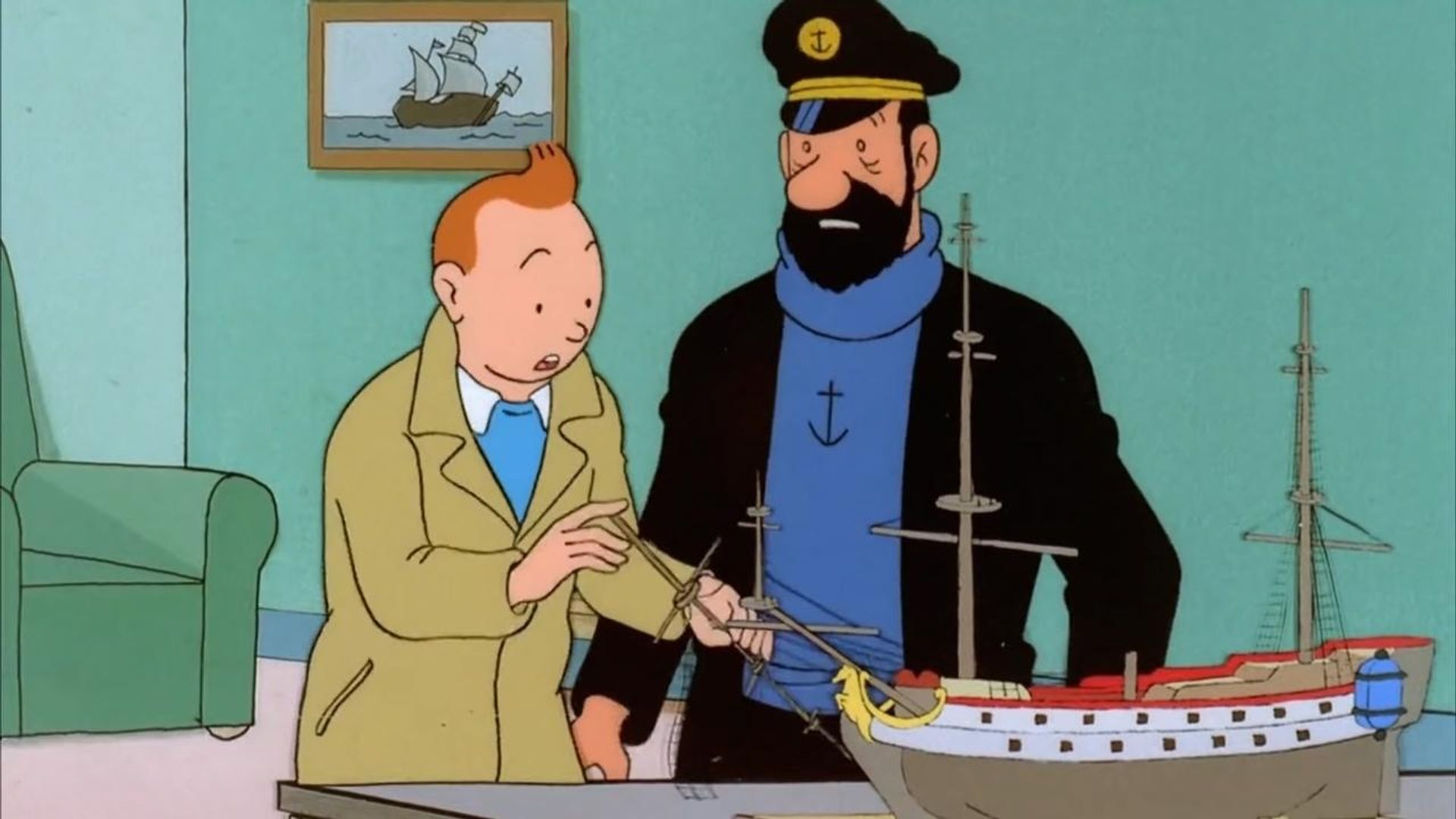 The Adventures of Tintin background
