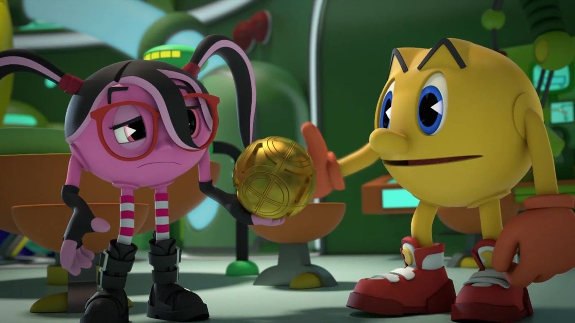 Pac-Man y las aventuras fantasmales background