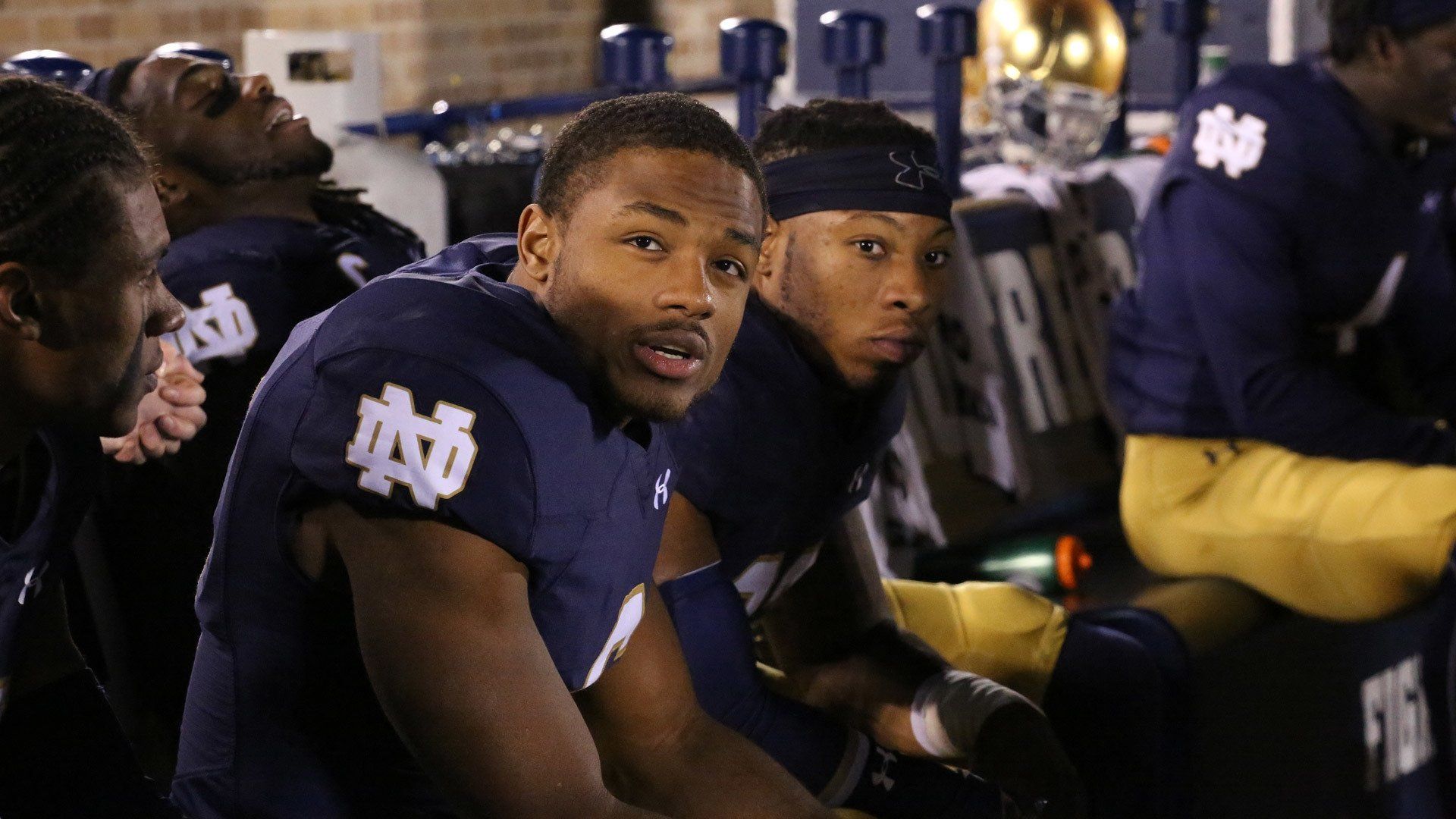 A Season with Notre Dame Football background