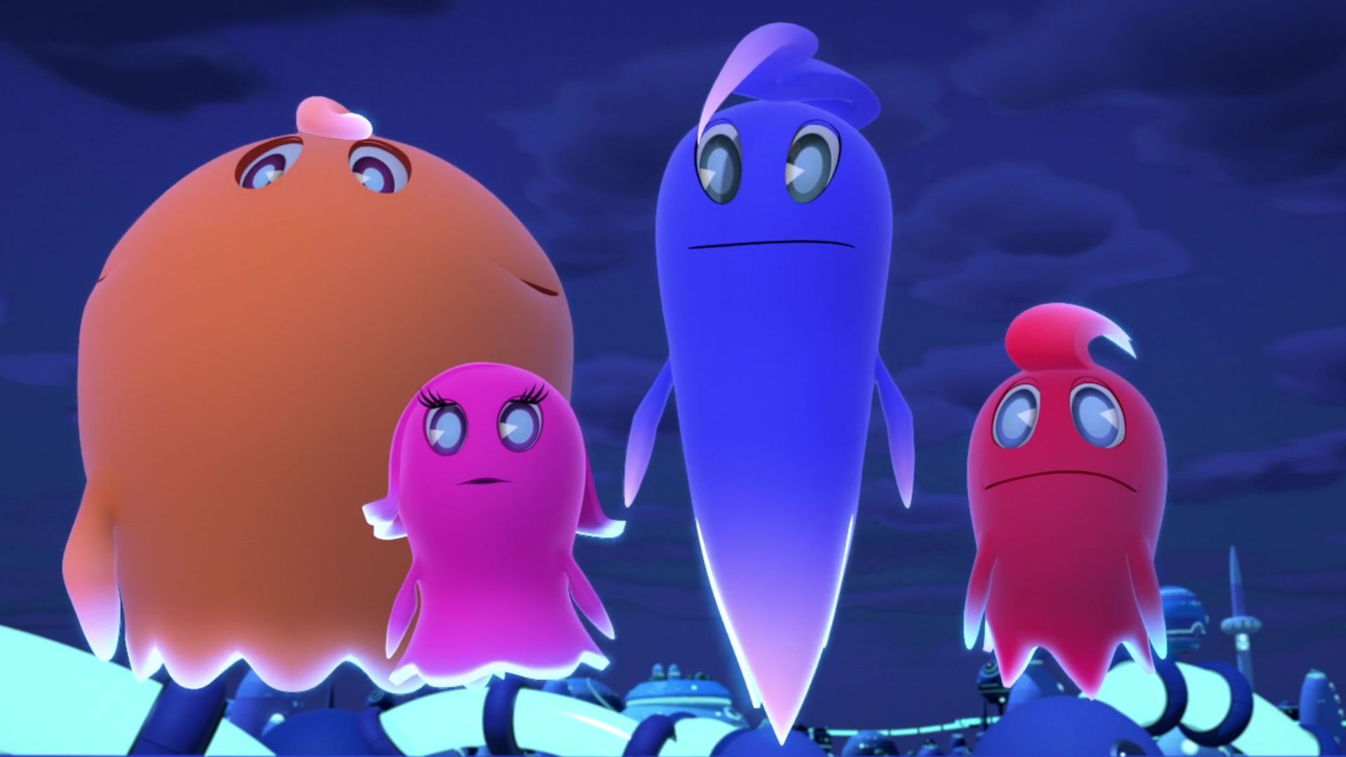 Pac-Man y las aventuras fantasmales background