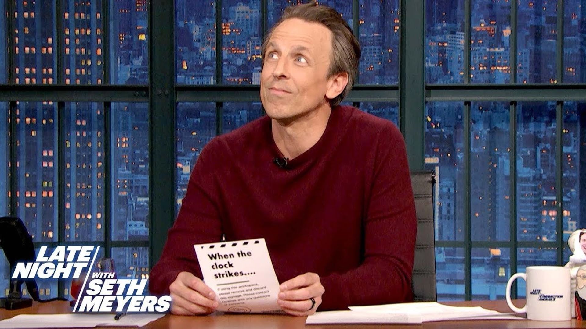 Late Night with Seth Meyers: Corrections" background
