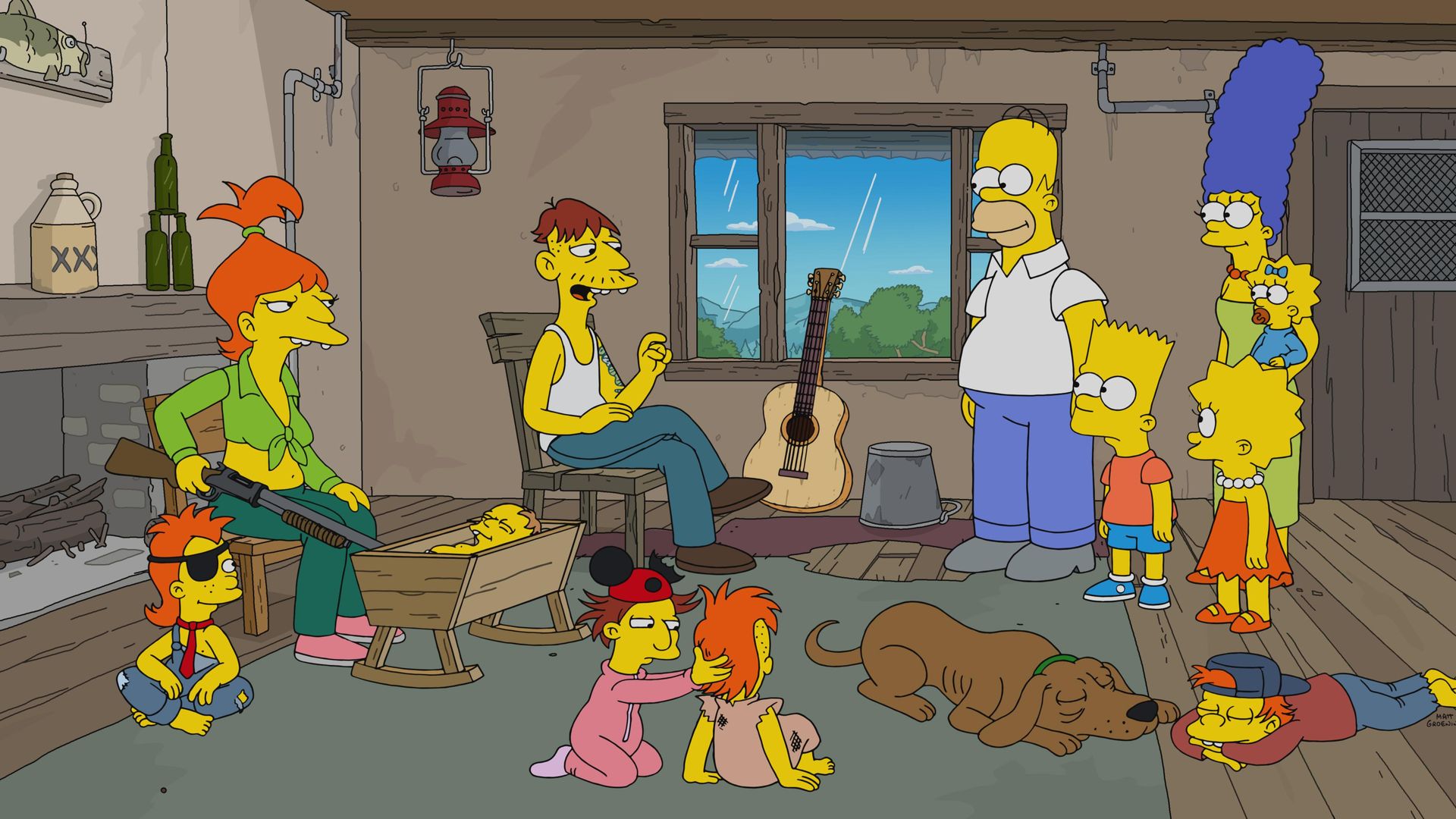 The Simpsons background