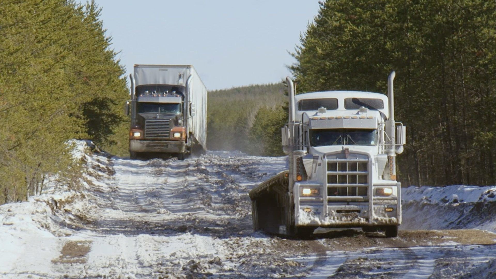 Ice Road Truckers background