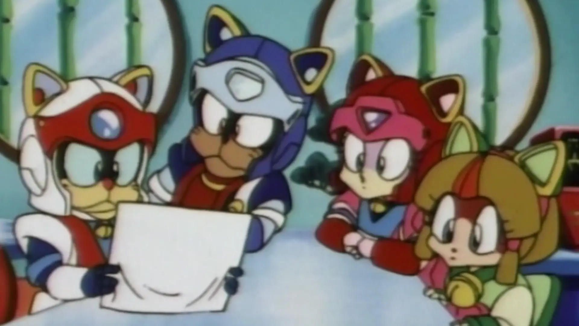 Samurai Pizza Cats background