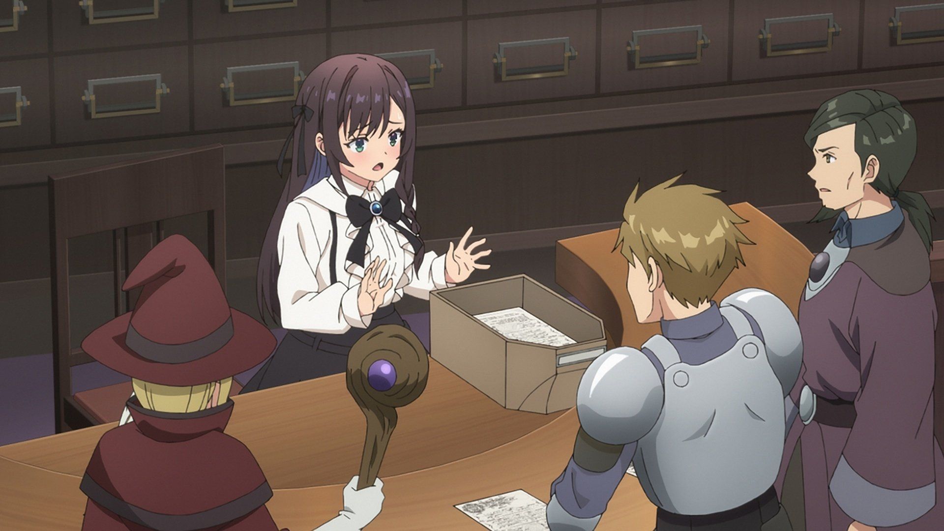 I May Be a Guild Receptionist, but I'll Solo Any Boss to Clock Out on Time background