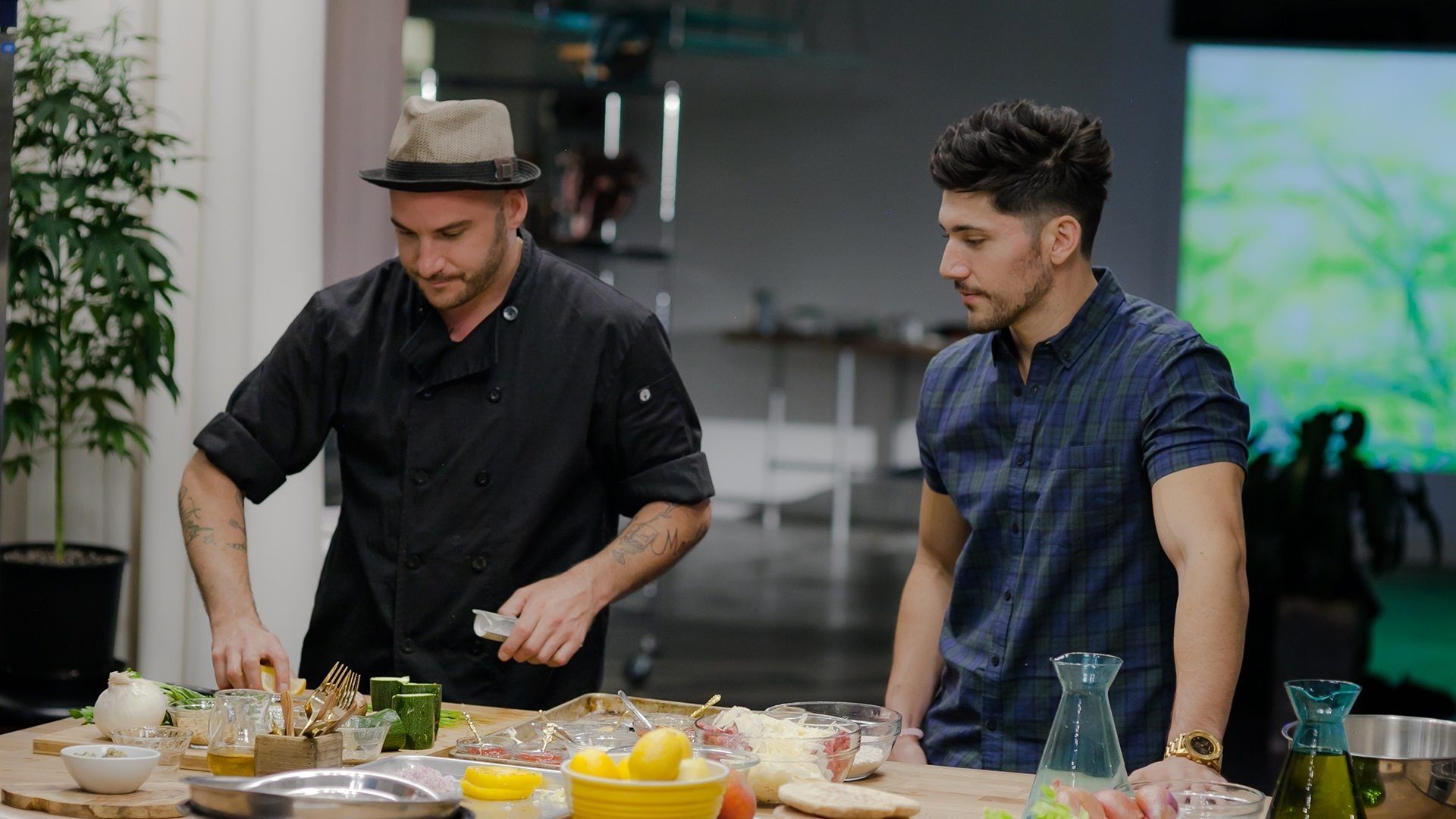 Cooking on High background