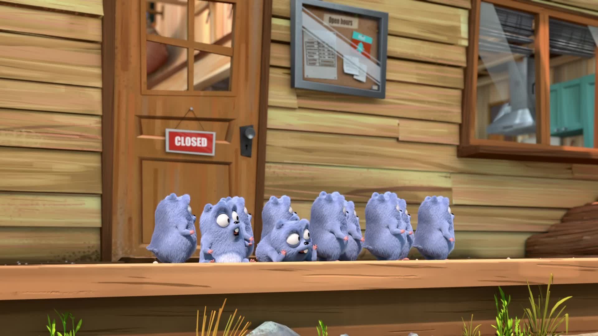 Grizzy and the Lemmings background