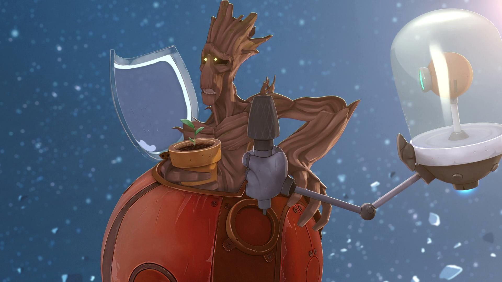 Rocket & Groot background