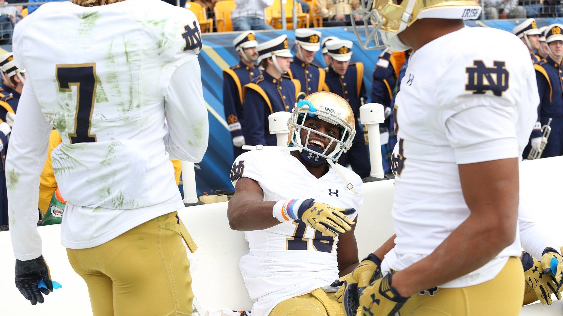 A Season with Notre Dame Football background