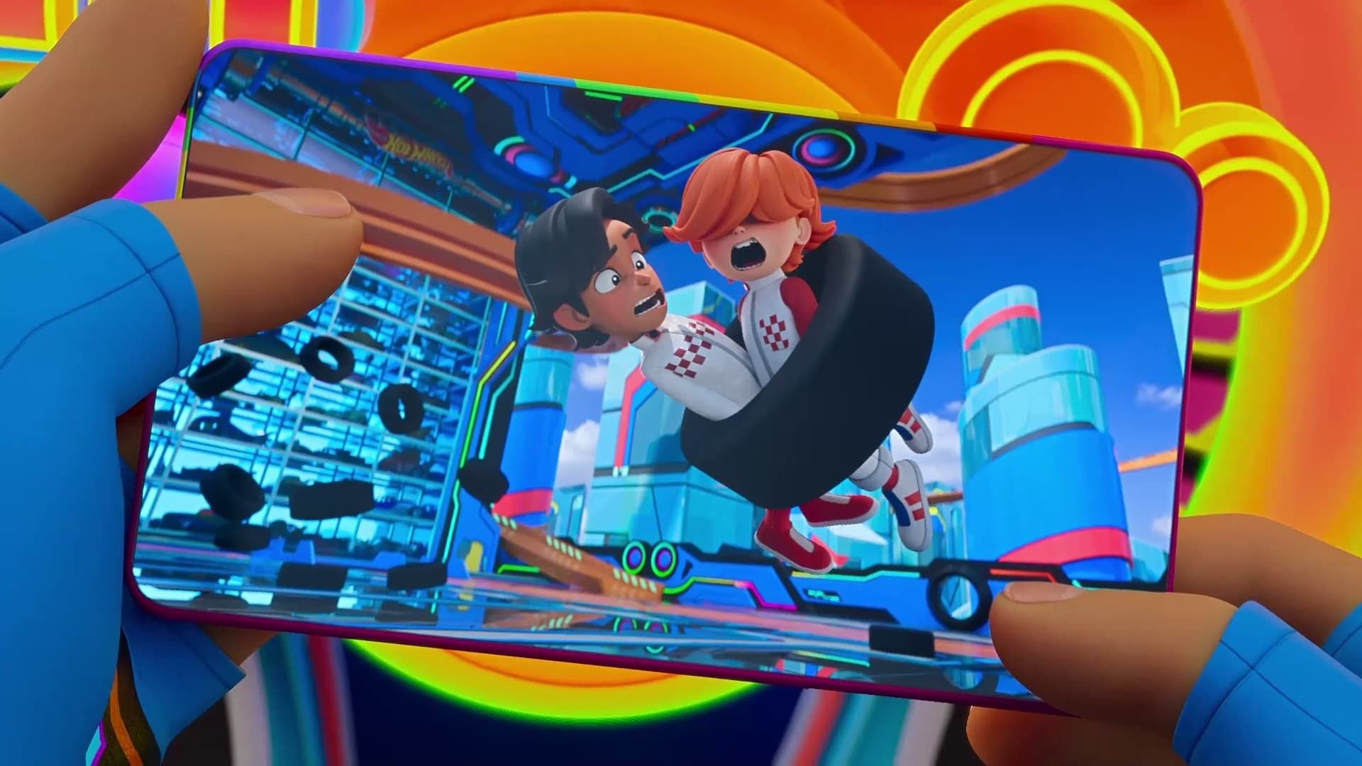 Hot Wheels Let's Race background