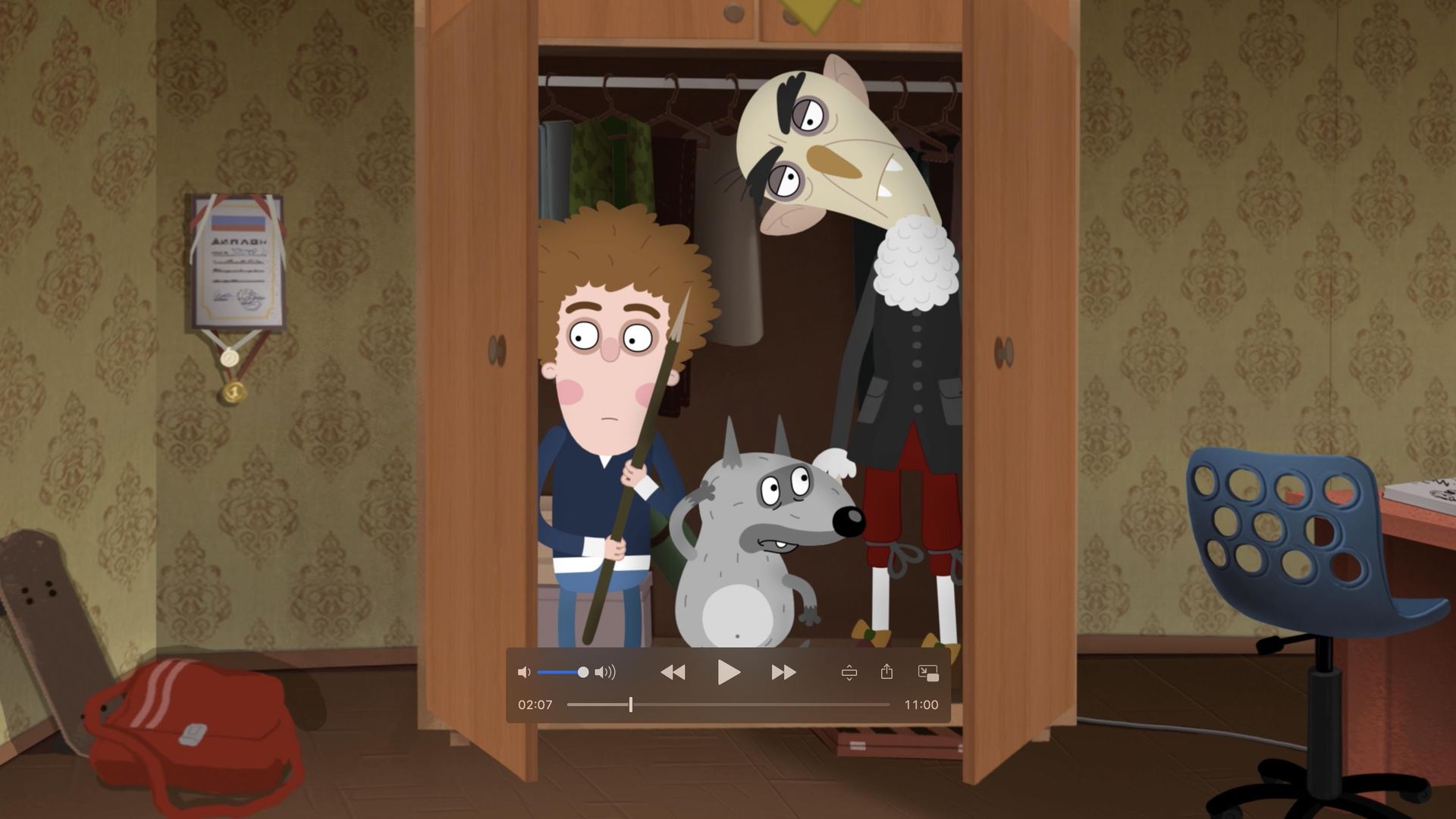 The Adventures of Peter and Wolf background