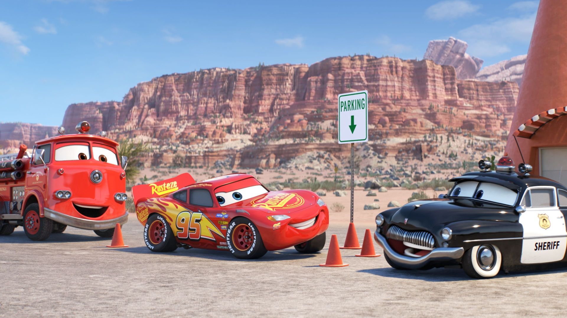 Pixar Popcorn background