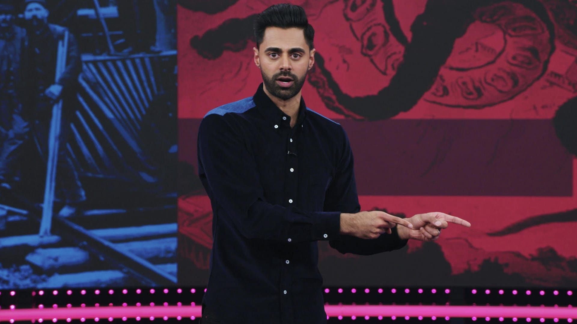 Patriot Act with Hasan Minhaj background
