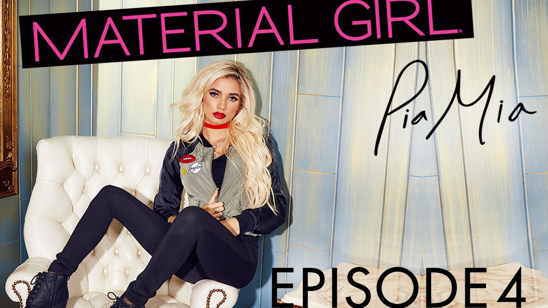 Material Girl: Pia Mia background