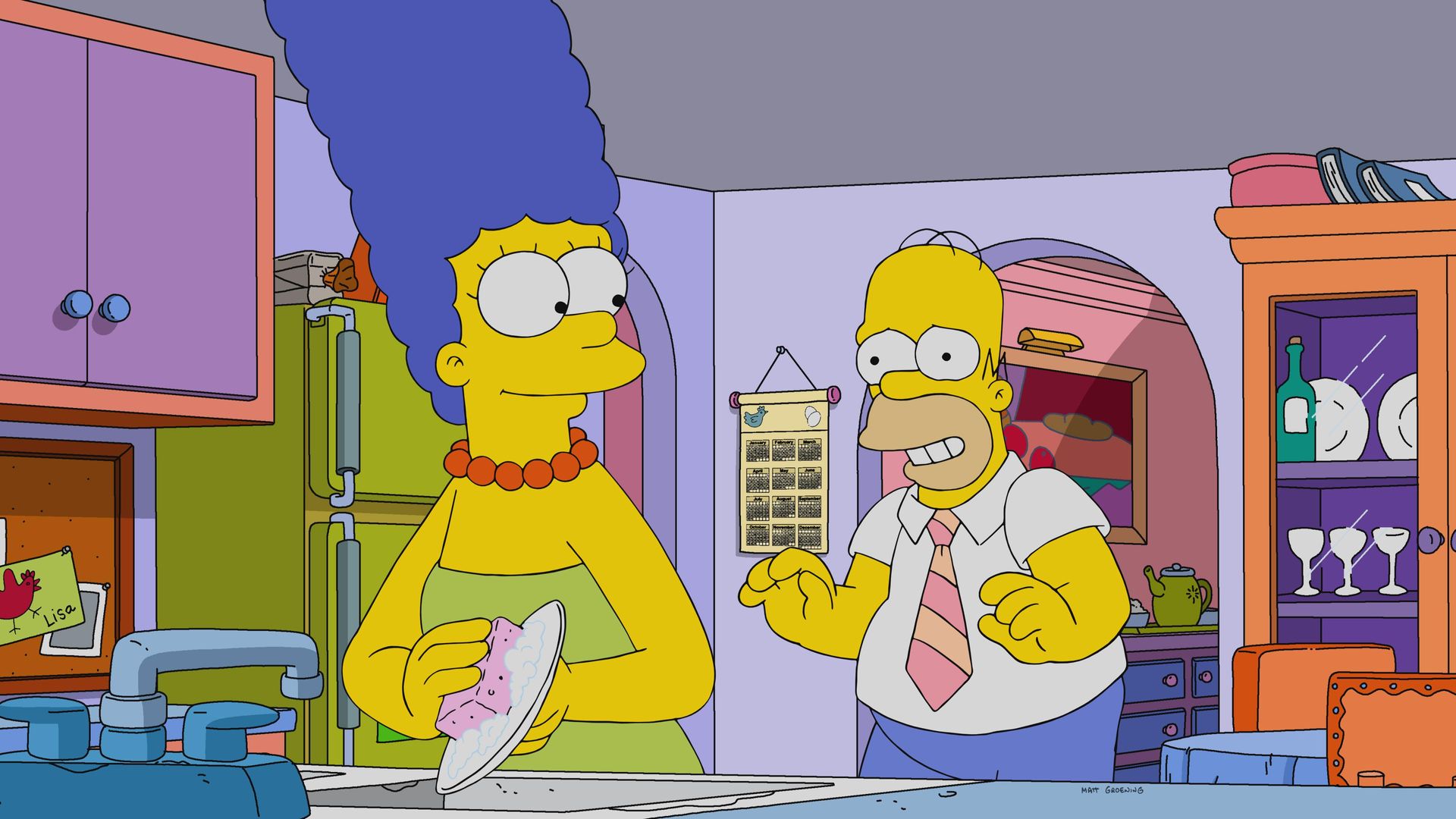 The Simpsons background
