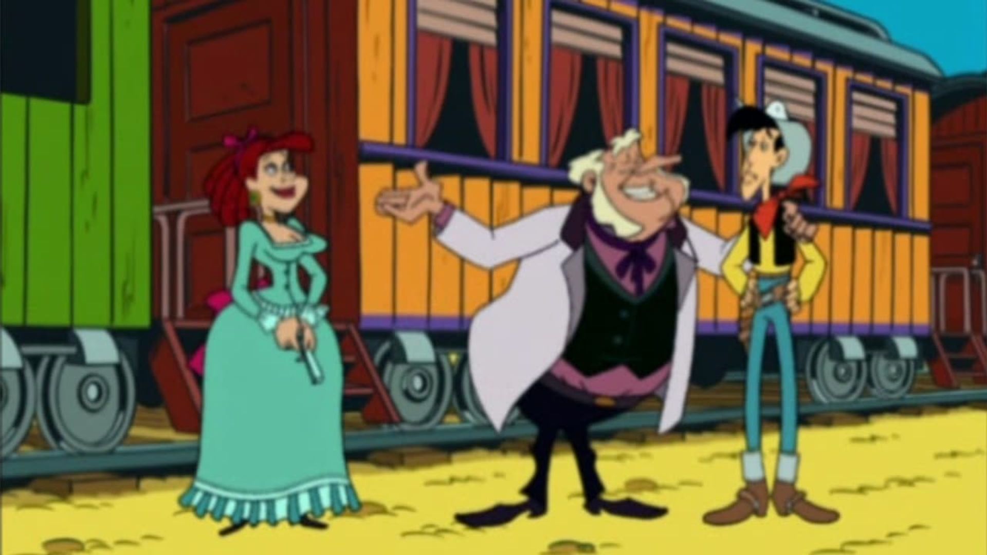 Les nouvelles aventures de Lucky Luke background