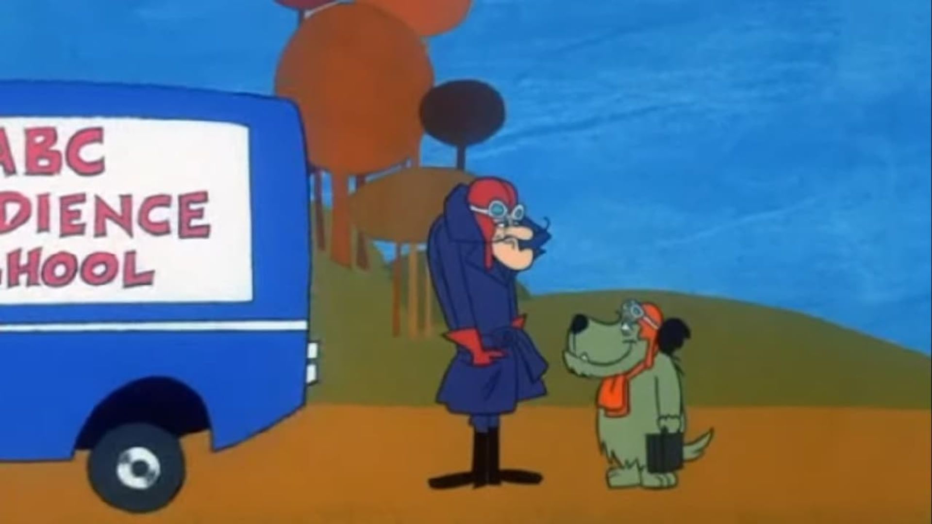 Dastardly and Muttley in Their Flying Machines background