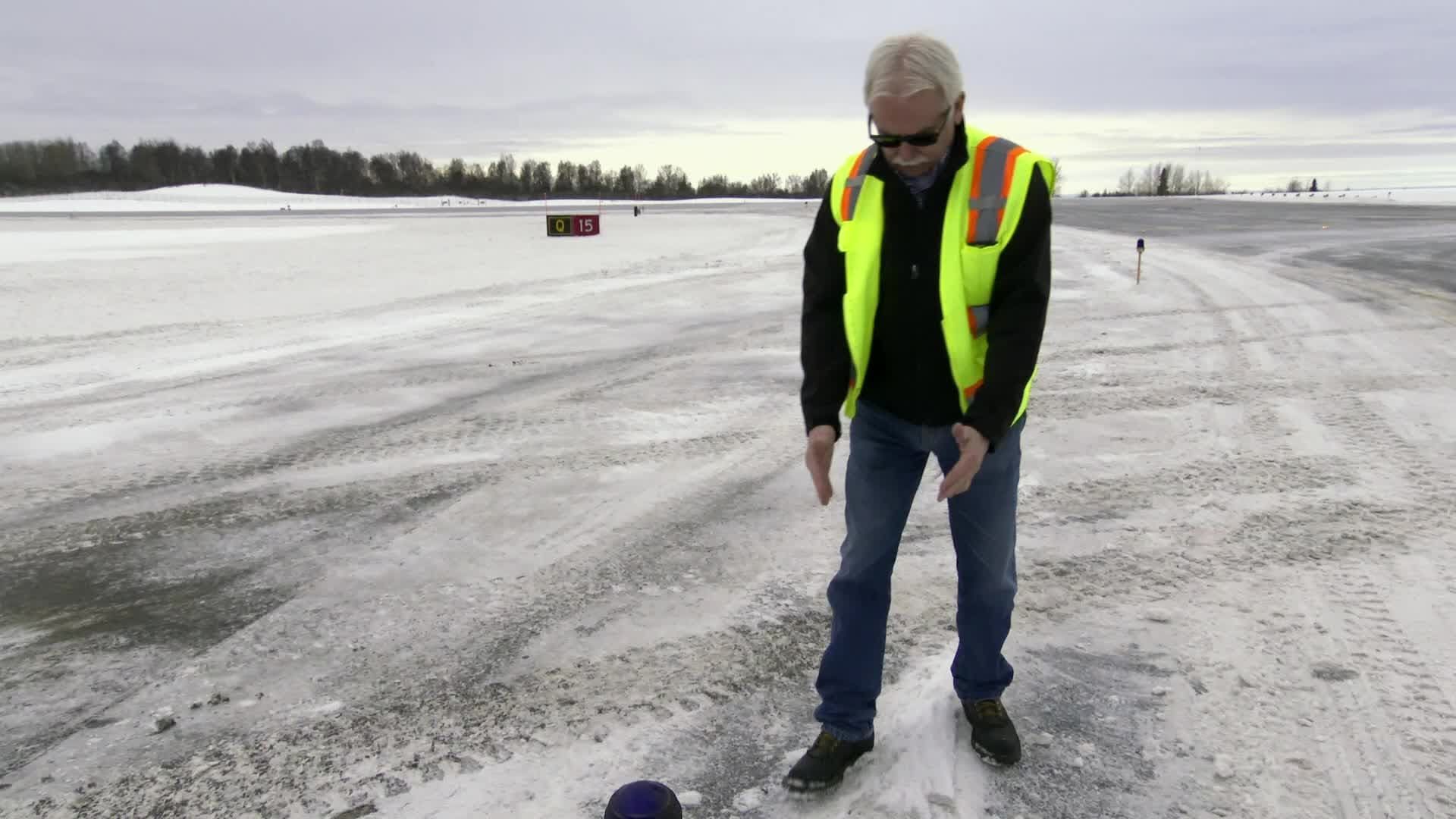 Ice Airport Alaska background